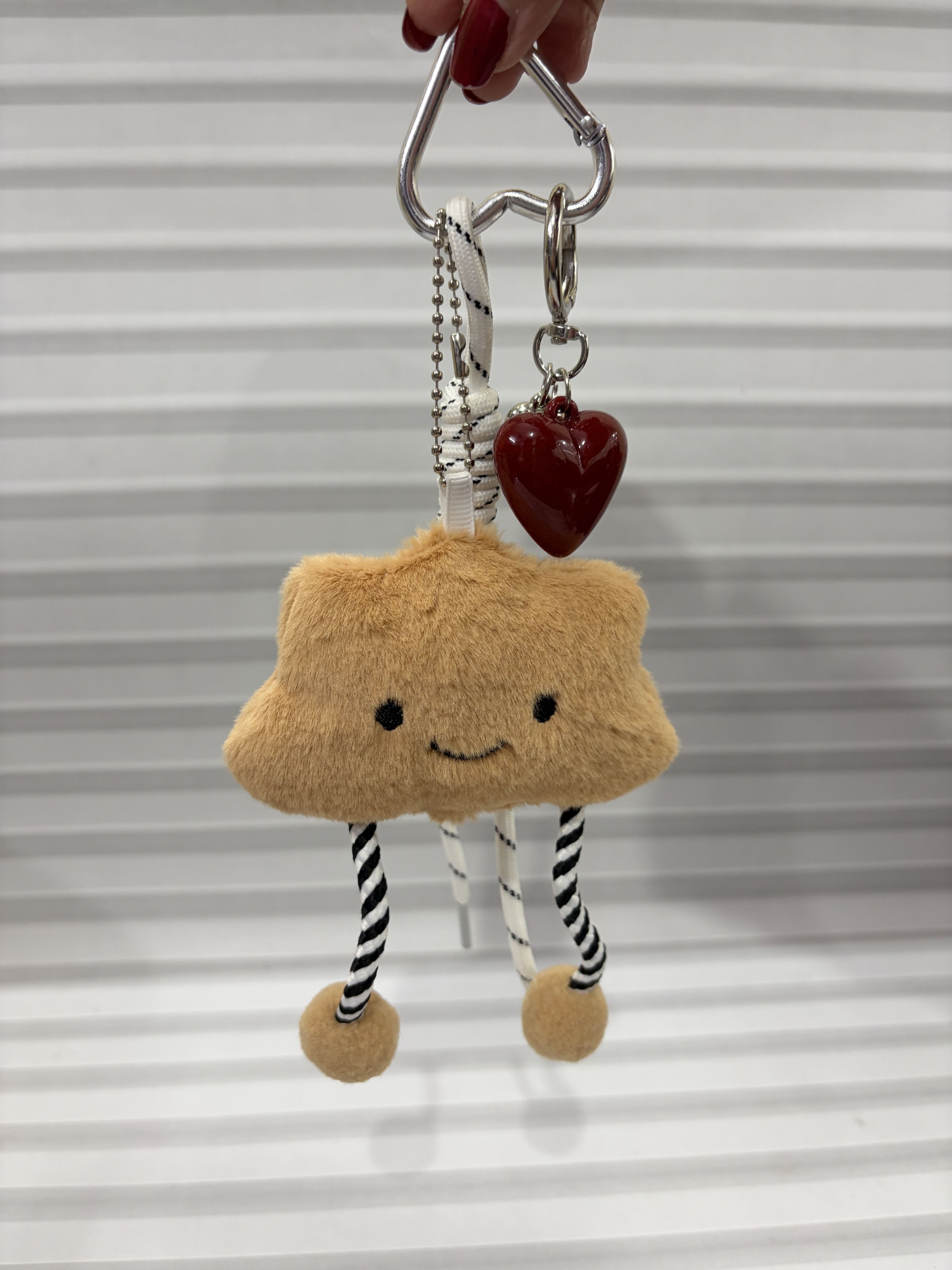 Smiley Cloud Plush Charm