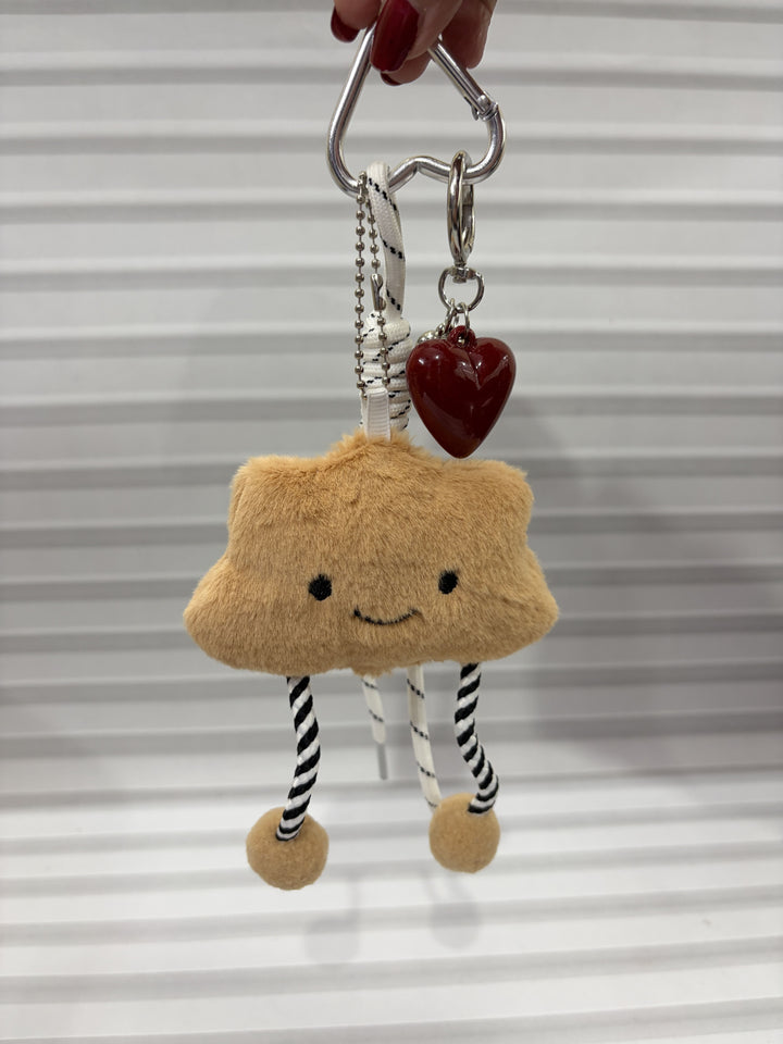 Smiley Cloud Plush Charm