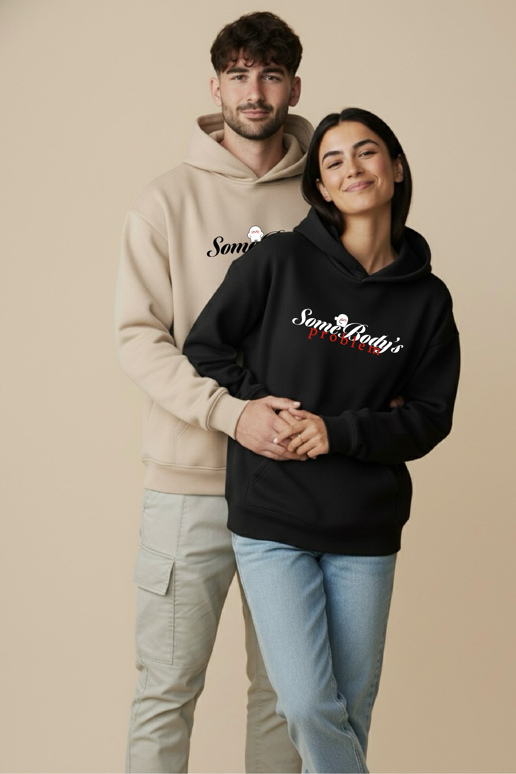 Somebody's Problem Oversized Drop Shoulder Hoodies - Pack of 2