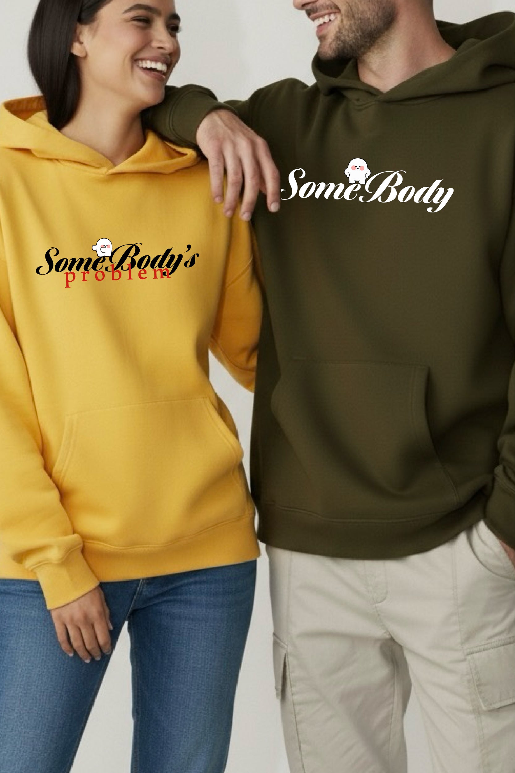 Somebody's Problem Oversized Drop Shoulder Hoodies - Pack of 2