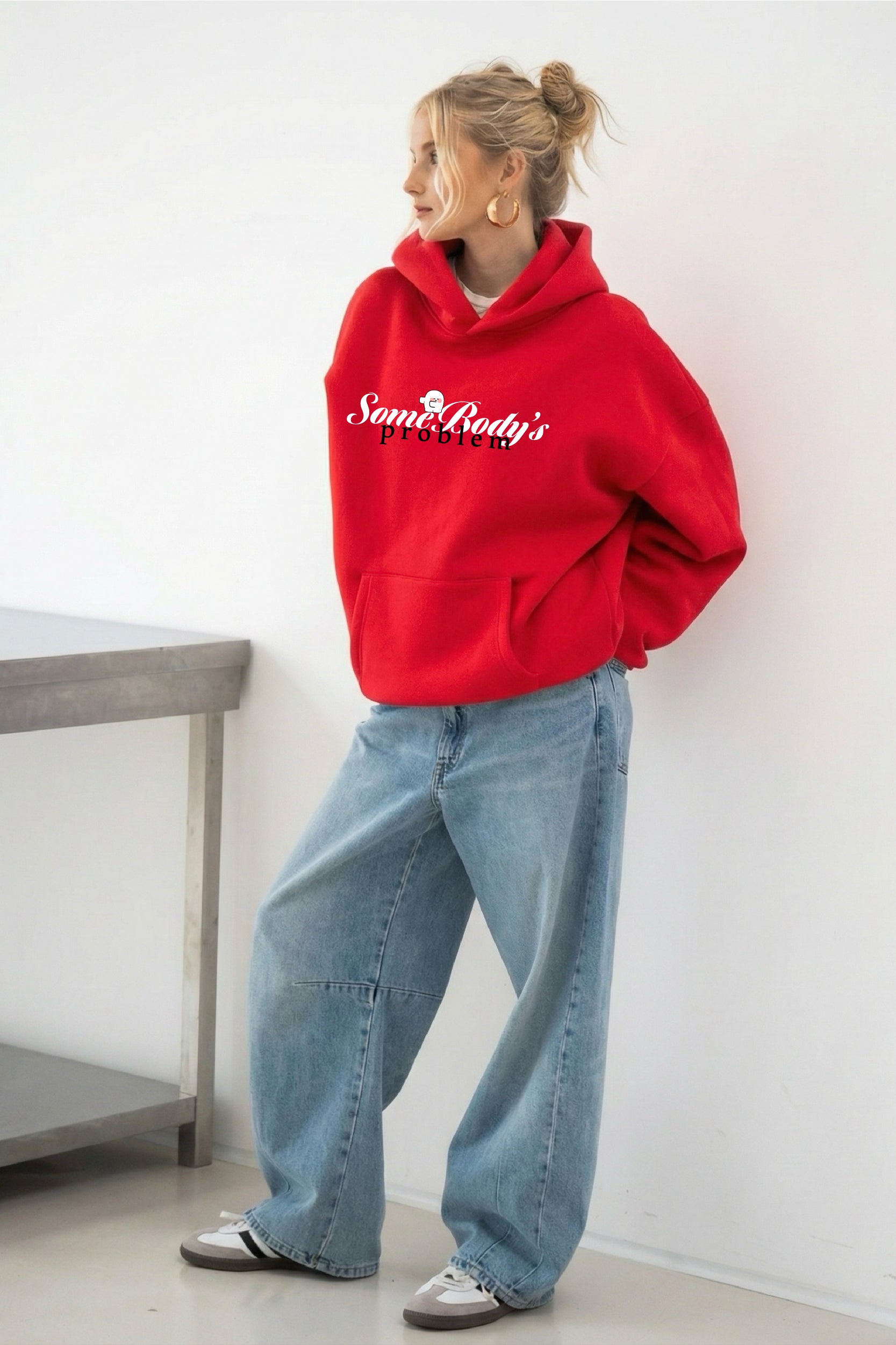 Somebody's Problem Oversized Drop Shoulder Hoodies - Pack of 2