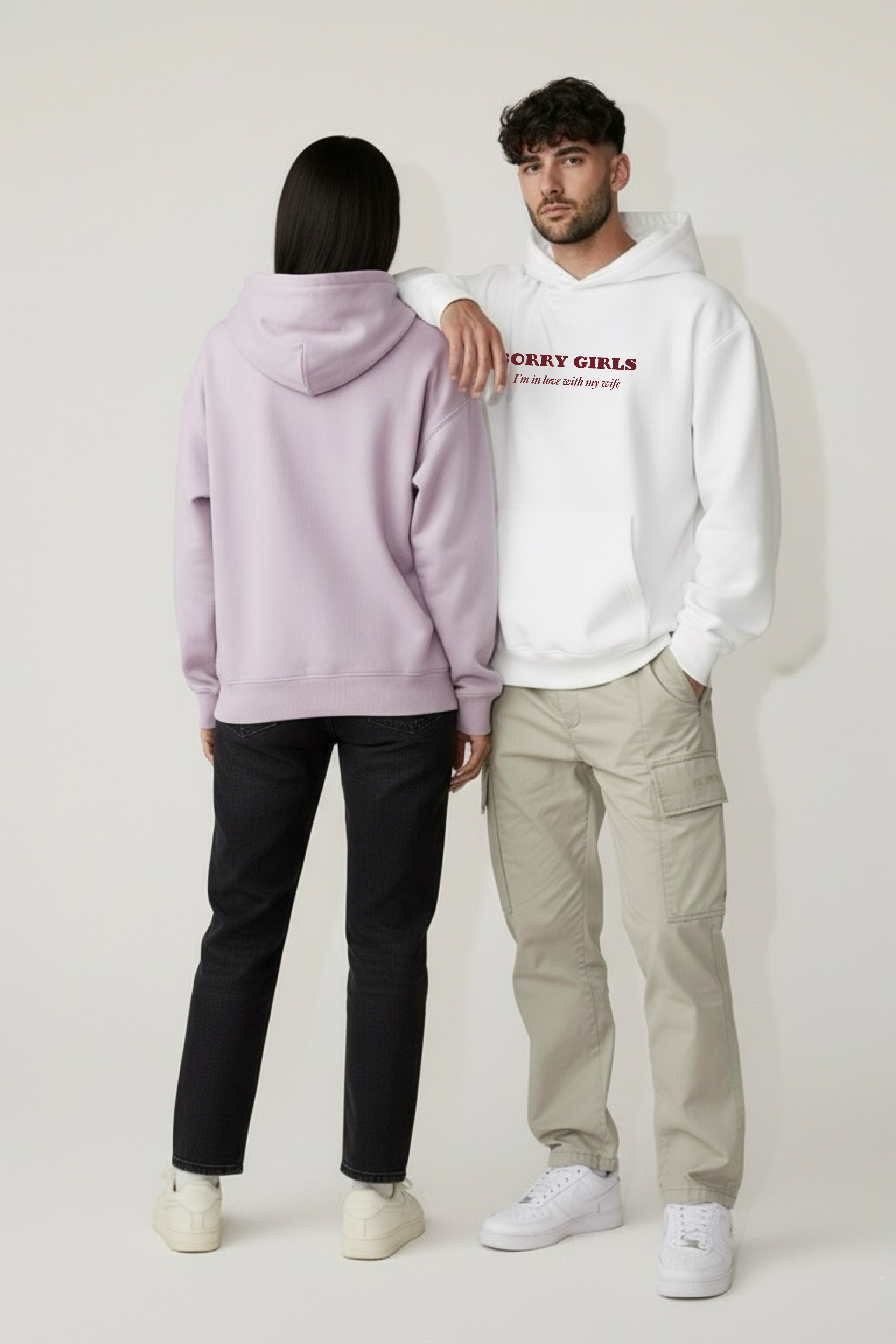 Sorry Girls & Boys Oversized Drop Shoulder Hoodies - Pack of 2