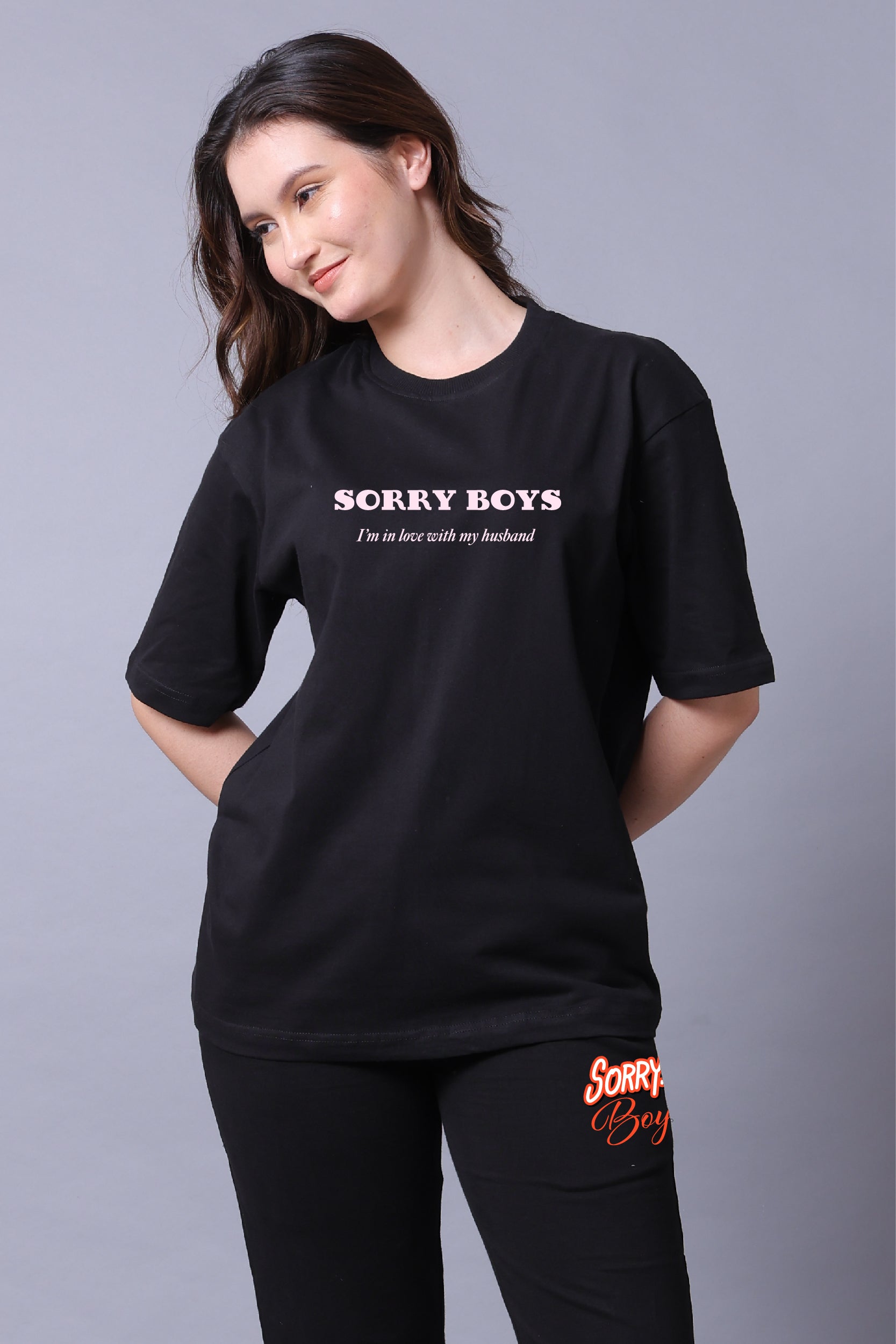 Sorry Boys Girls Couple Co-Ord Set With Joggers (Pack of 2)