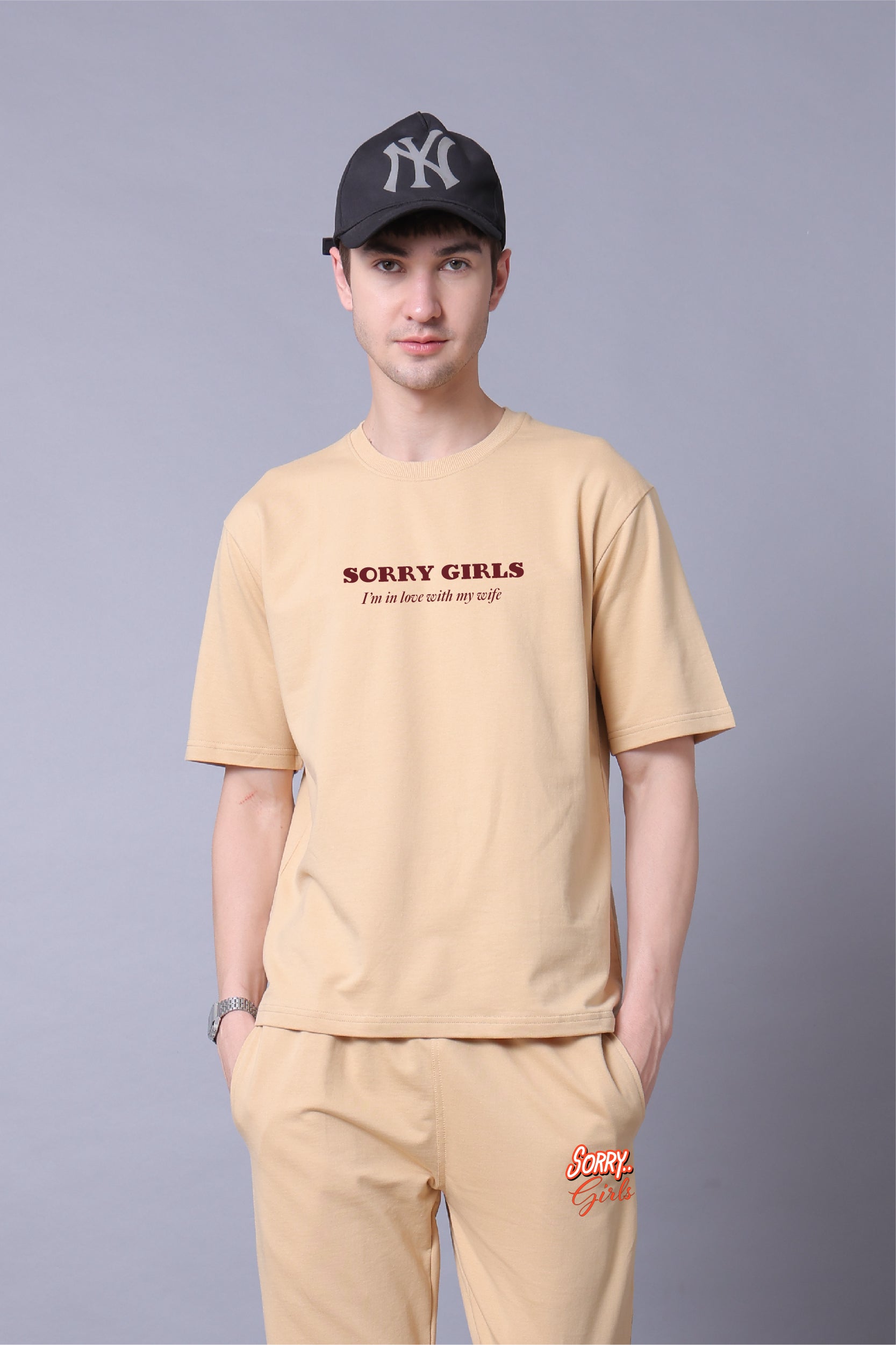 Sorry Boys Girls Couple Co-Ord Set With Joggers (Pack of 2)