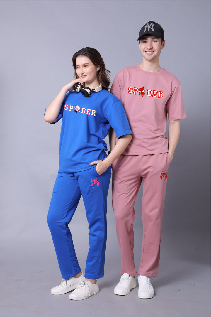 Spider Couple Co-Ord Set With Joggers (Pack of 2)