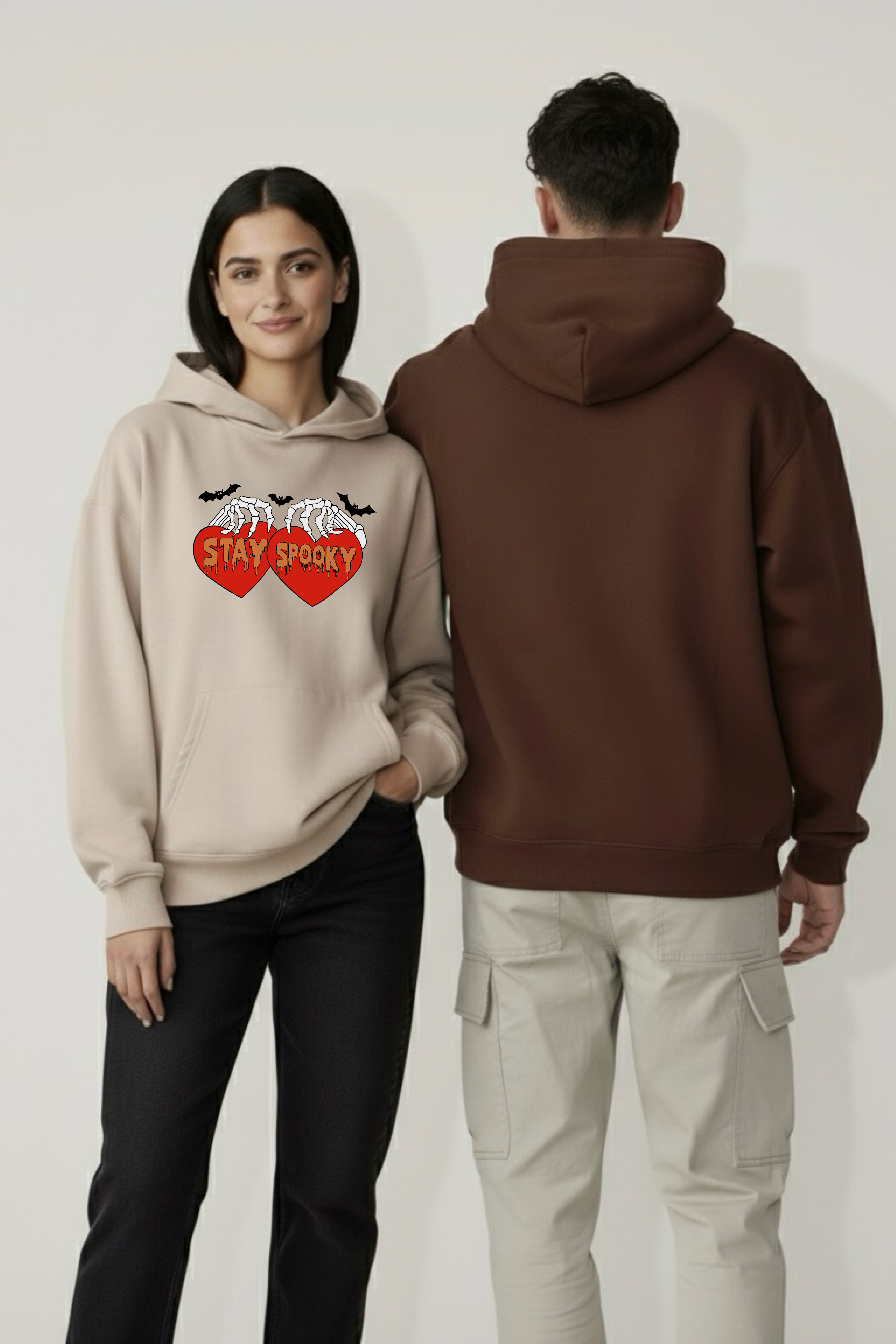 Stay Spooky Oversized Drop Shoulder Hoodies - Pack of 2