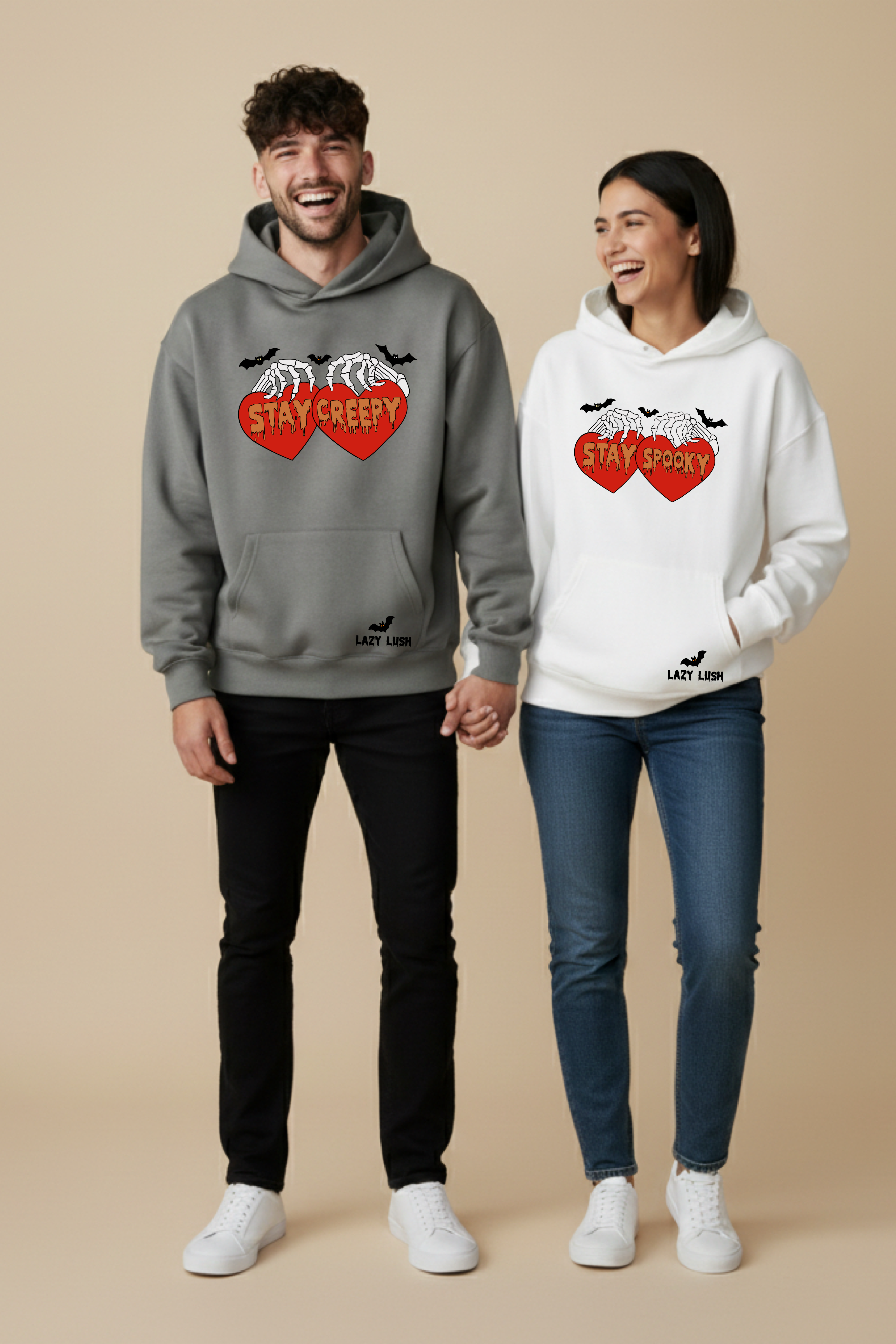 Stay Spooky Oversized Drop Shoulder Hoodies - Pack of 2
