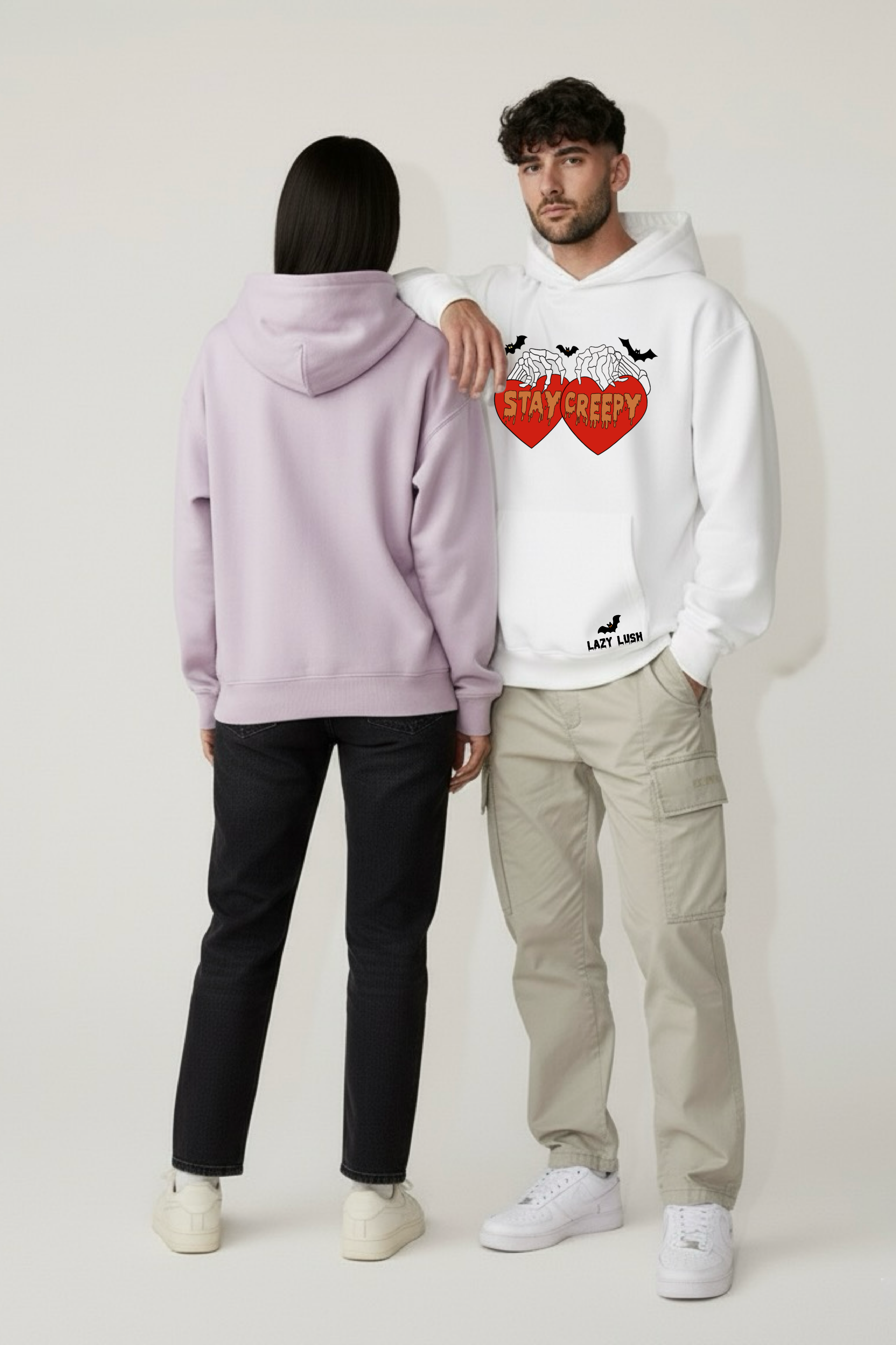 Stay Spooky Oversized Drop Shoulder Hoodies - Pack of 2