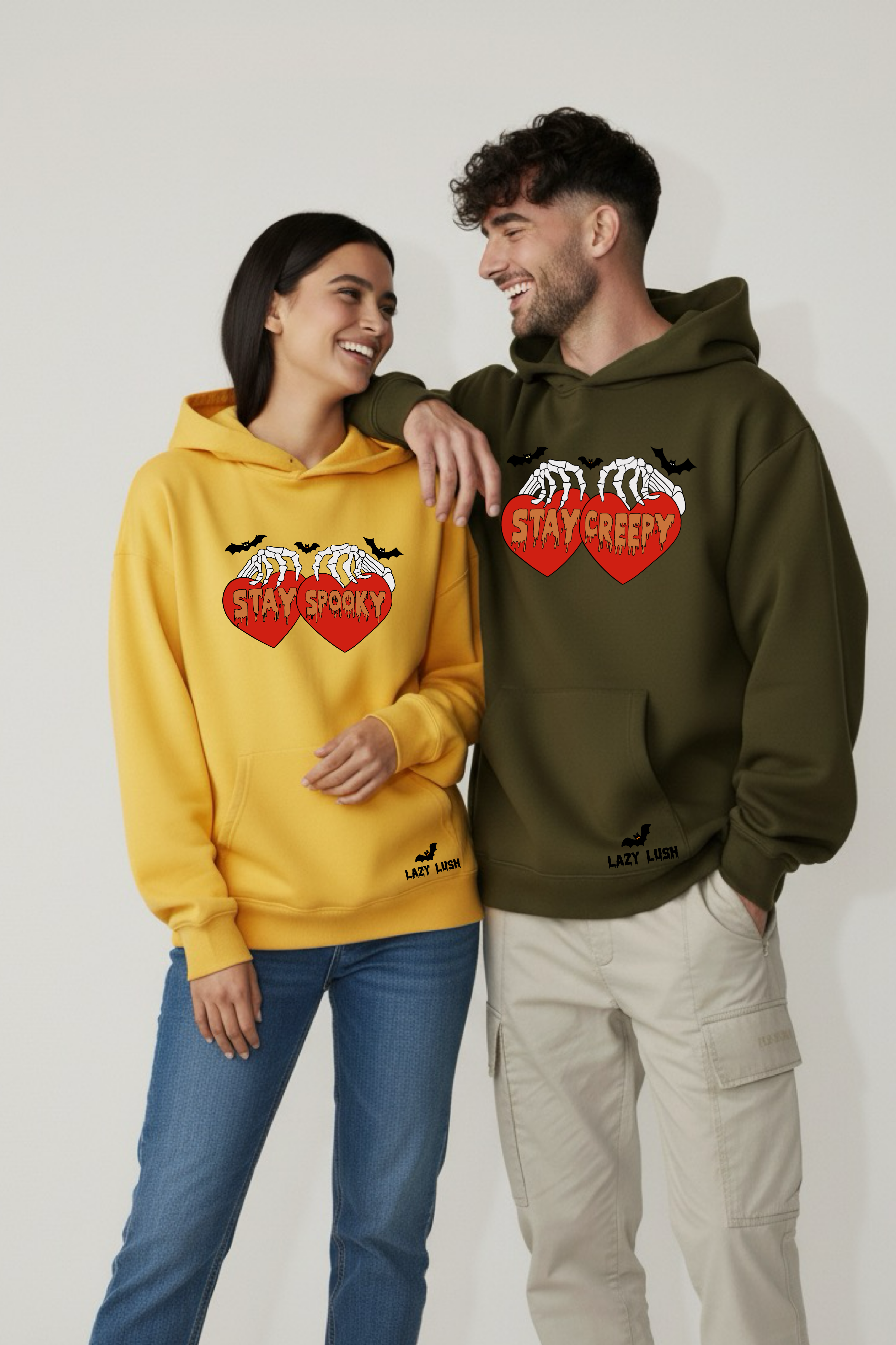Stay Spooky Oversized Drop Shoulder Hoodies - Pack of 2