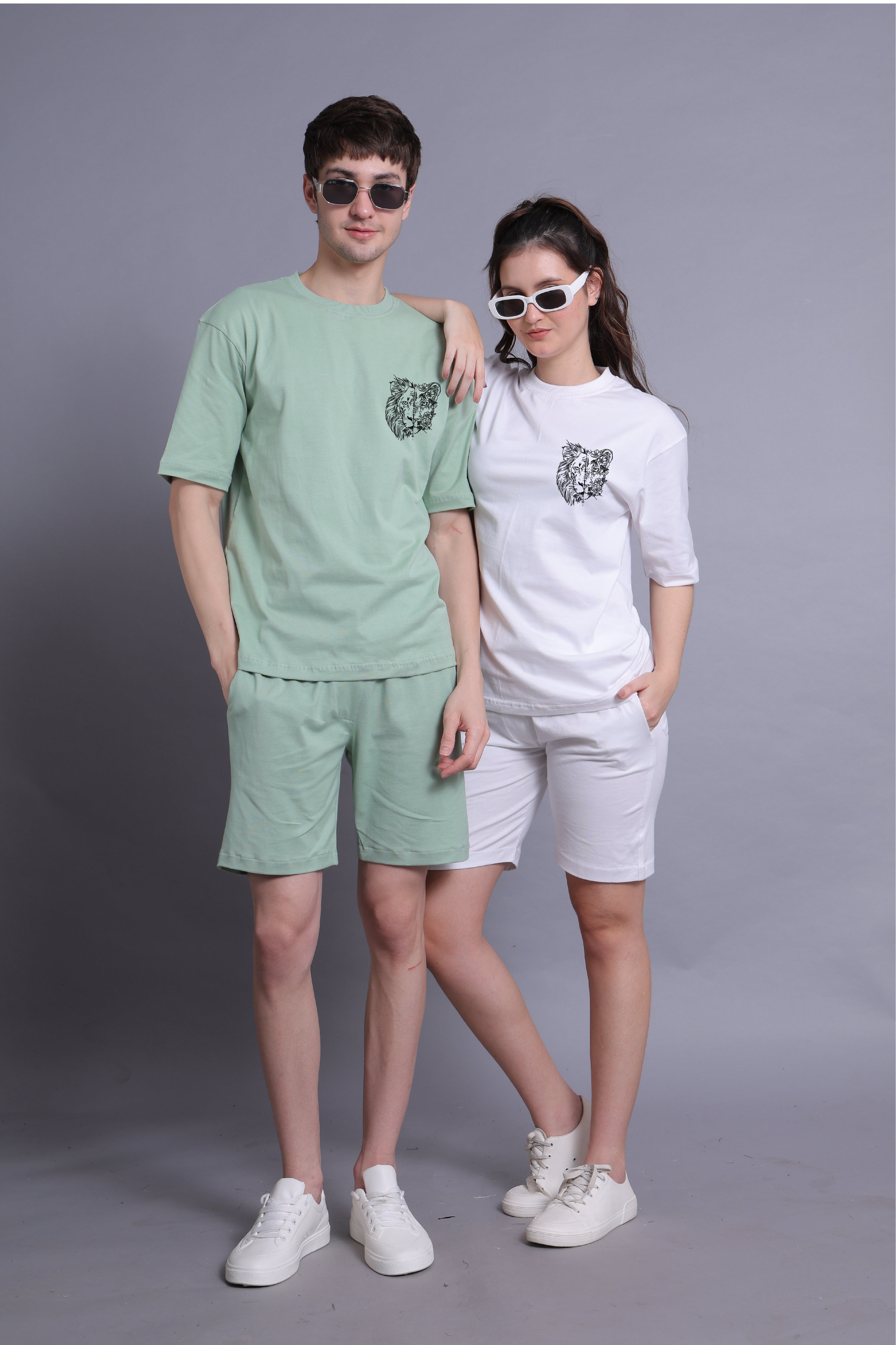 Strong Together Oversized Couple Tees - Pack of 2