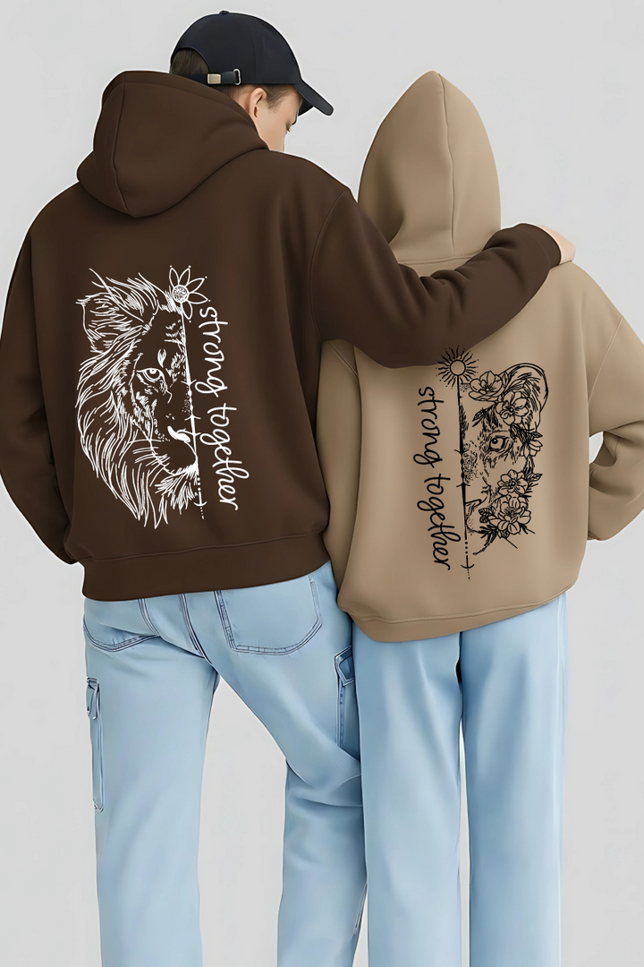 Strong Together Oversized Drop Shoulder Hoodies - Pack of 2