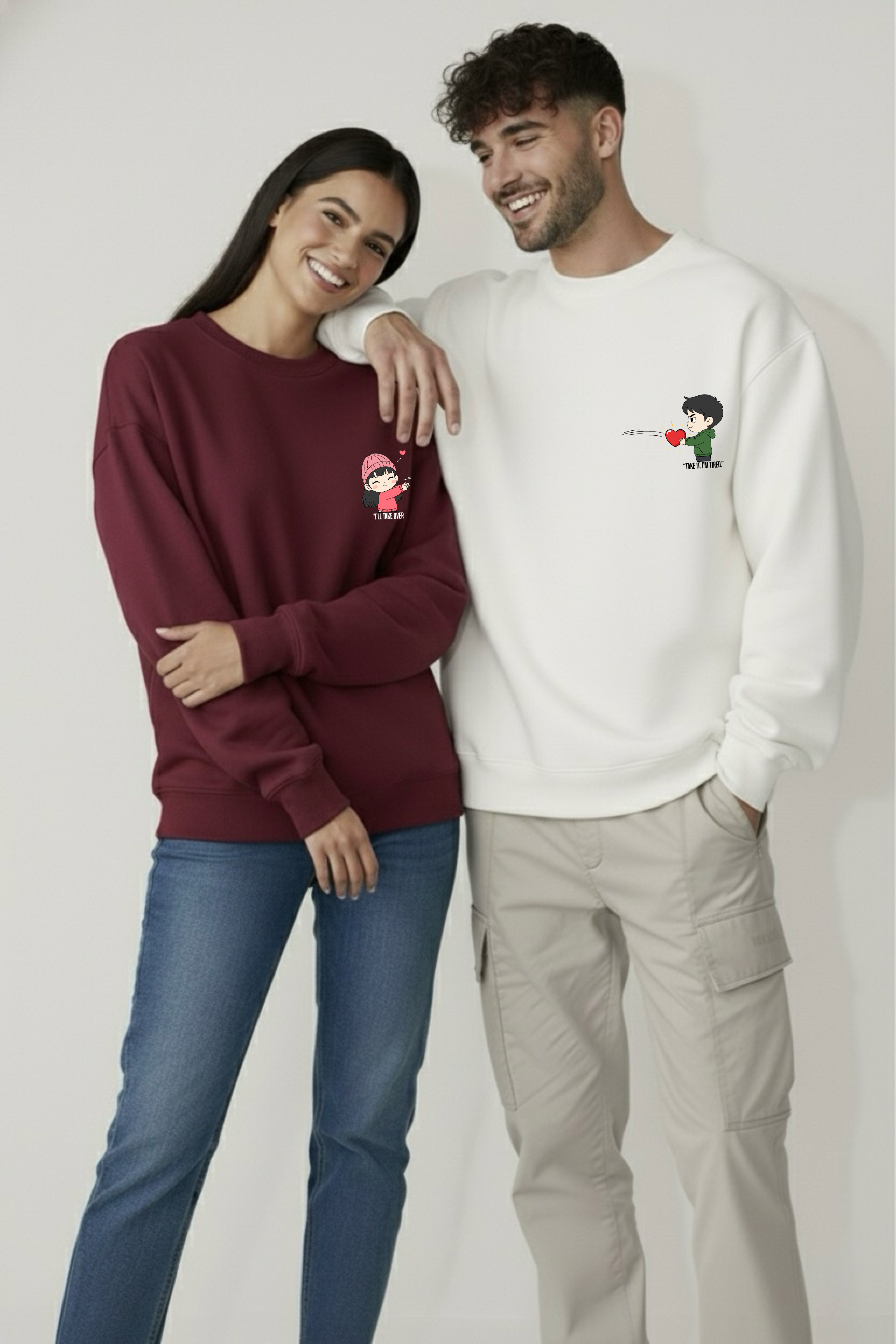 Take It, I’m Tired – Couple Unisex Sweatshirts (Pack of 2)