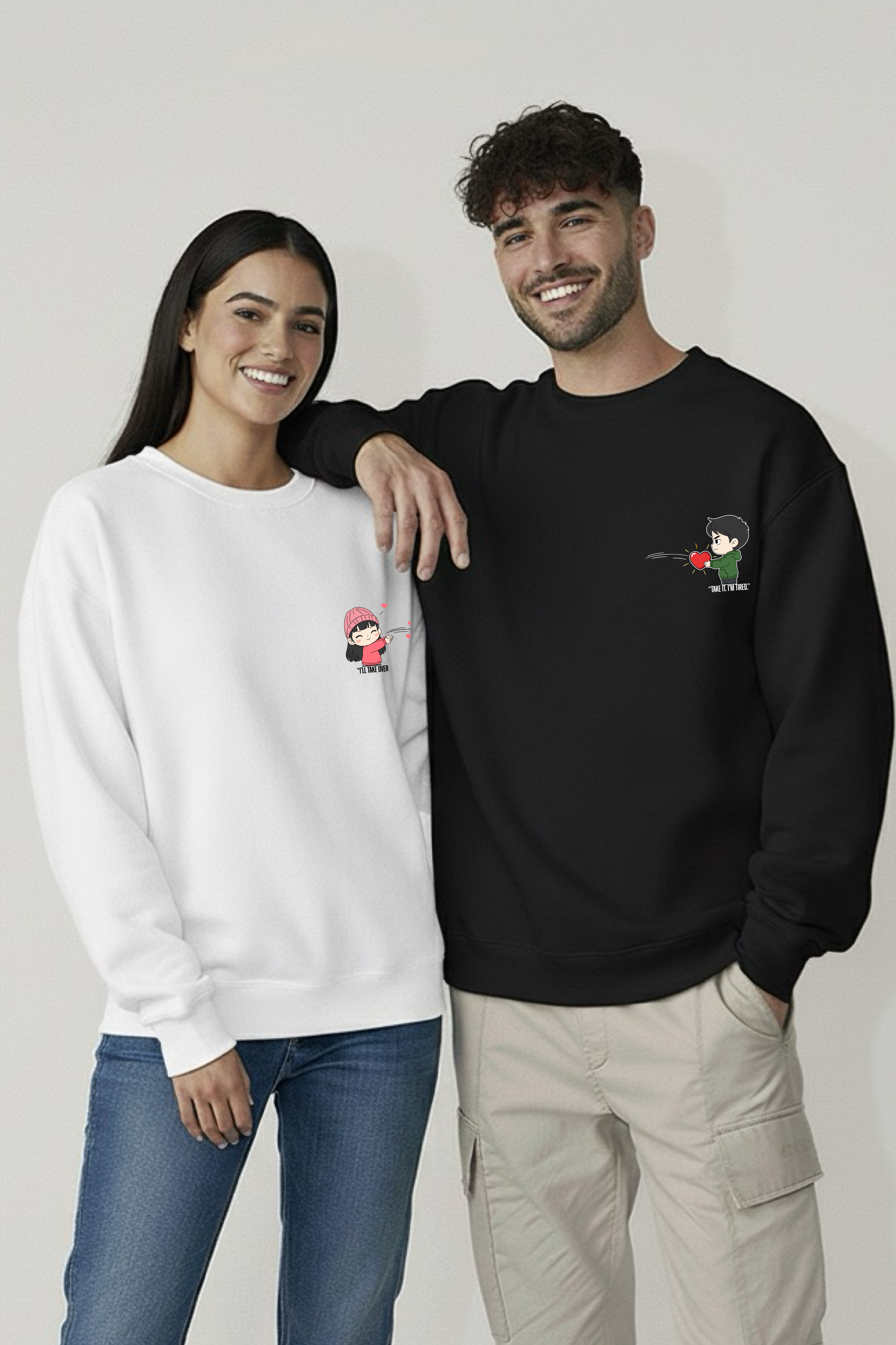 Take It, I’m Tired – Couple Unisex Sweatshirts (Pack of 2)