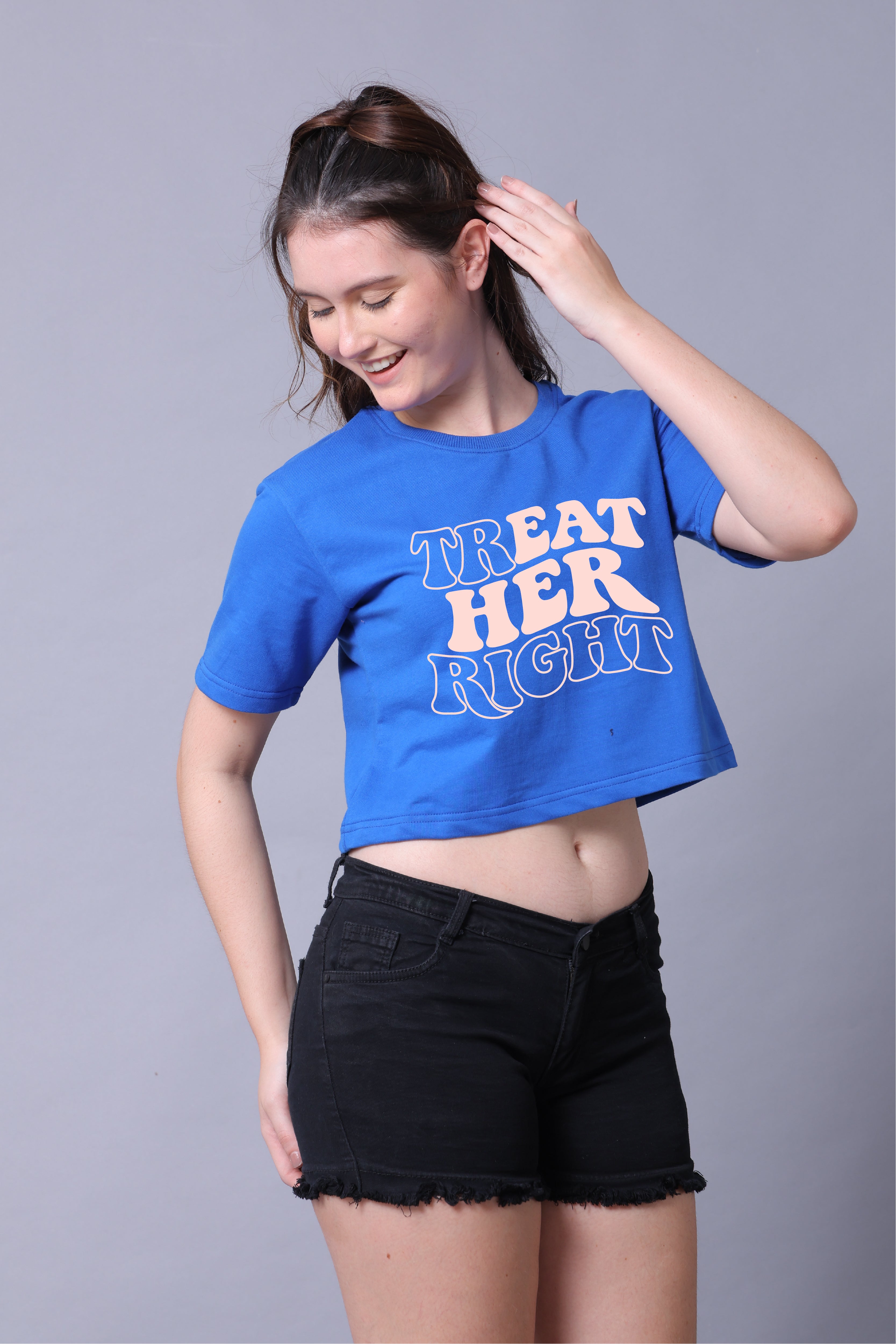 Treat Her Right Women Crop Top