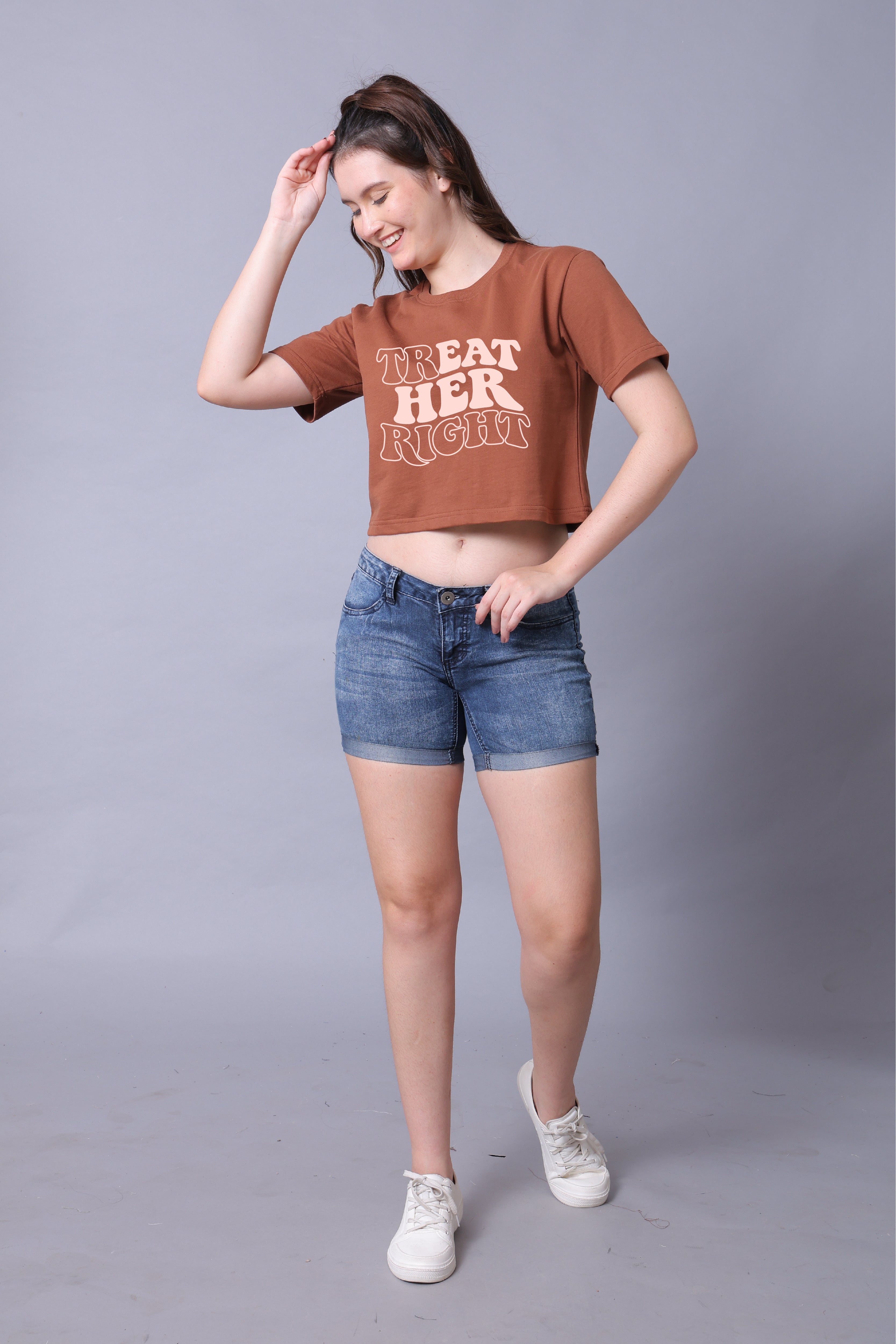 Treat Her Right Women Crop Top