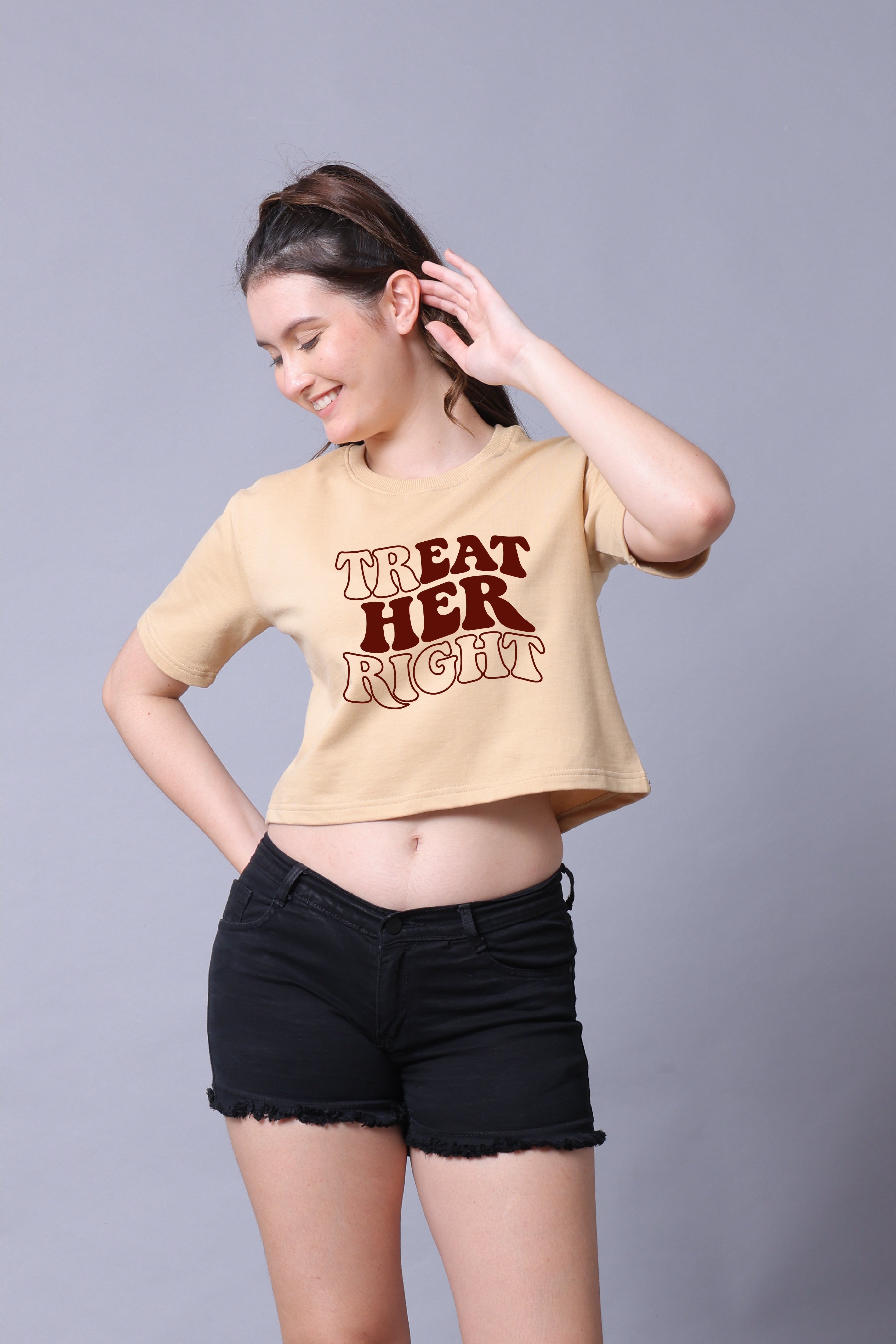 Treat Her Right Women Crop Top