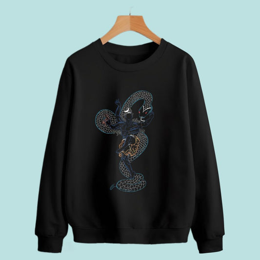 Mystic Shiva - Cosmic Dance Black Unisex Sweatshirt