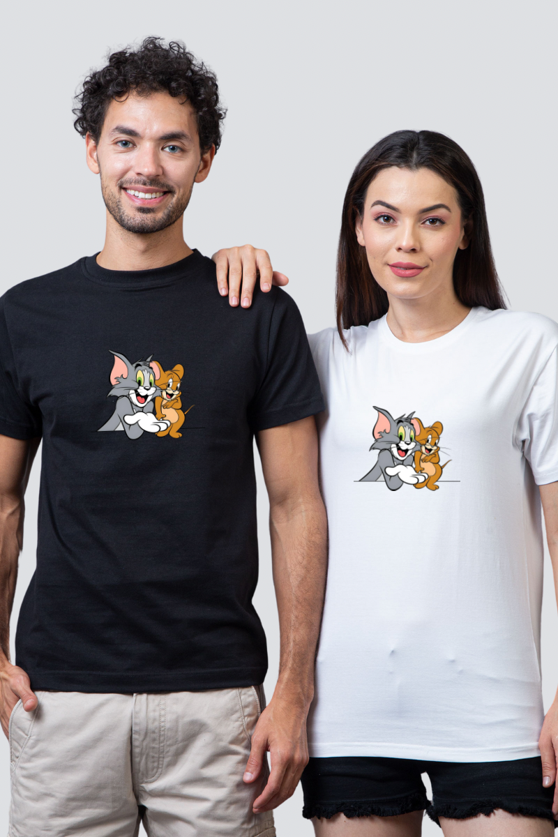 Chase & Embrace "Tom & Jerry" Couple Unisex Tees - Pack of 2