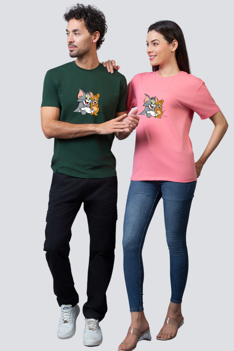 Chase & Embrace "Tom & Jerry" Couple Unisex Tees - Pack of 2