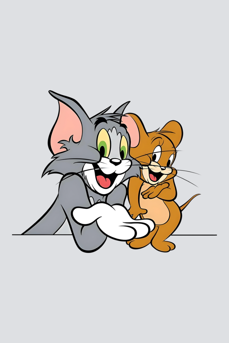 Chase & Embrace "Tom & Jerry" Couple Unisex Tees - Pack of 2