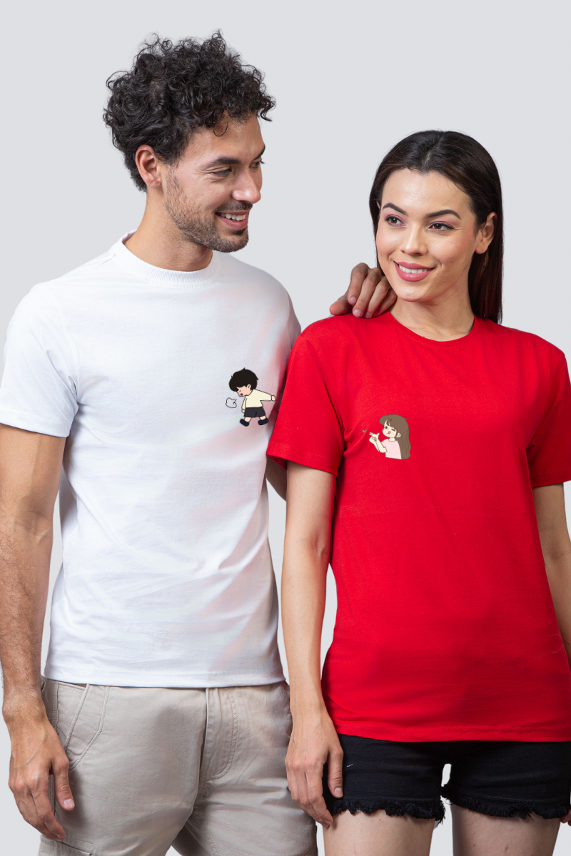 Playful Mischief Couple Unisex Tees - Pack of 2