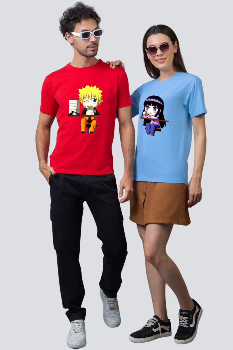 Naruto & Hinata Couple Unisex Tees - Pack of 2