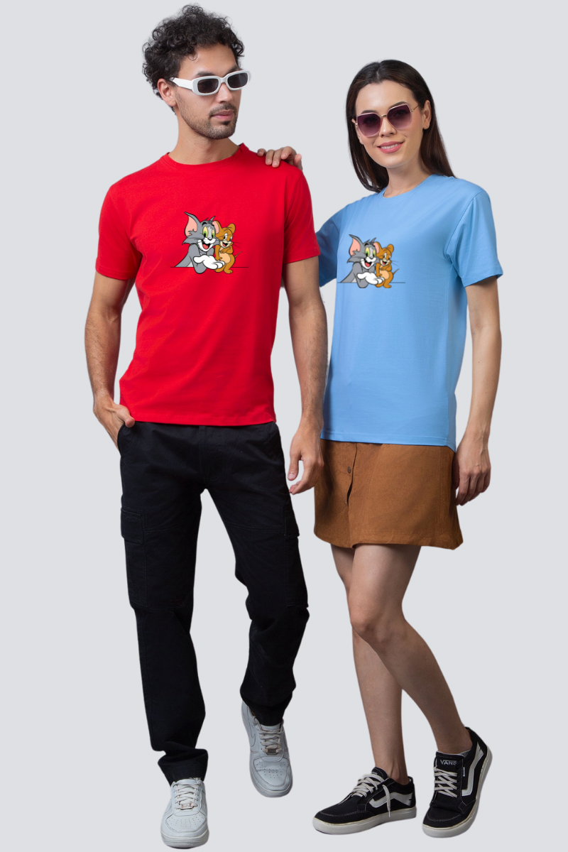 Chase & Embrace "Tom & Jerry" Couple Unisex Tees - Pack of 2