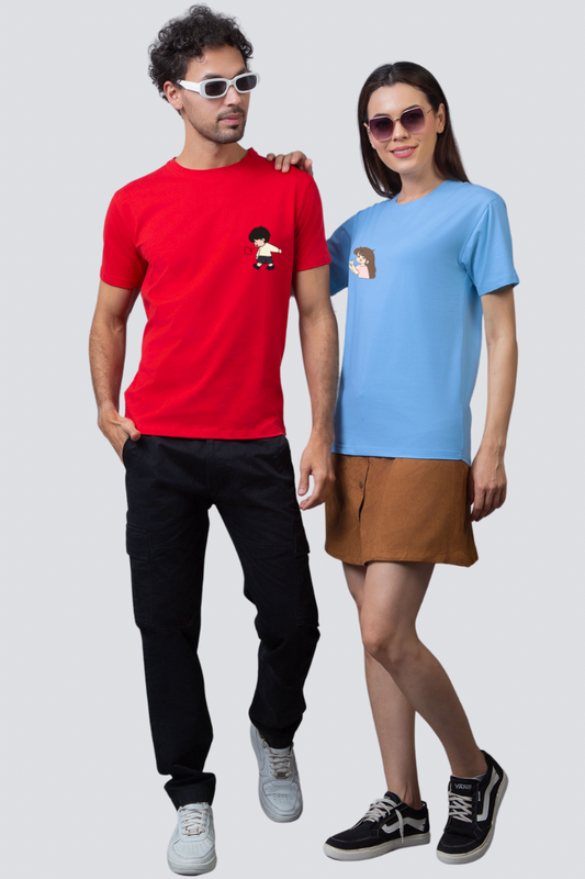 Playful Mischief Couple Unisex Tees - Pack of 2