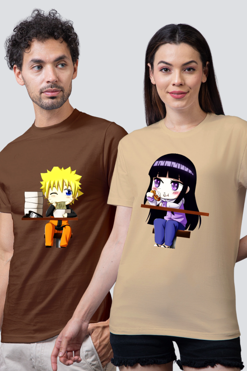 Naruto & Hinata Couple Unisex Tees - Pack of 2