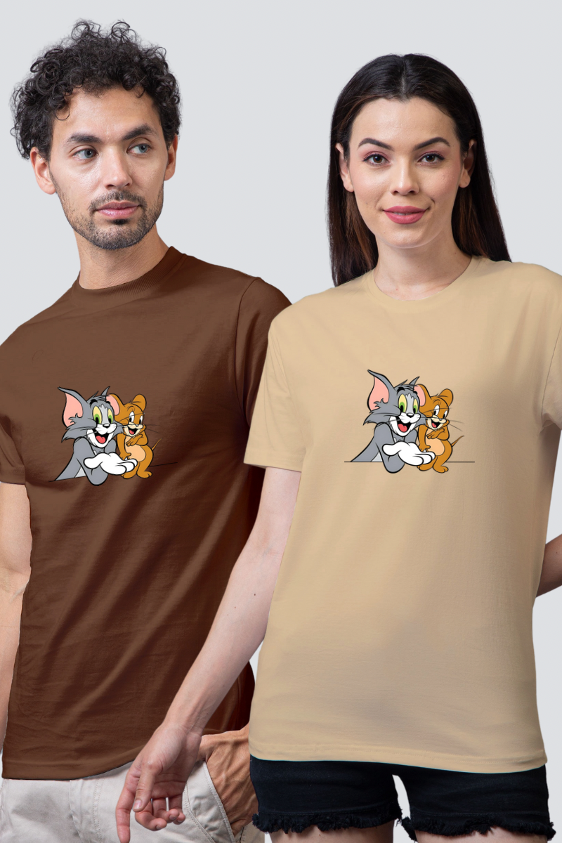 Chase & Embrace "Tom & Jerry" Couple Unisex Tees - Pack of 2