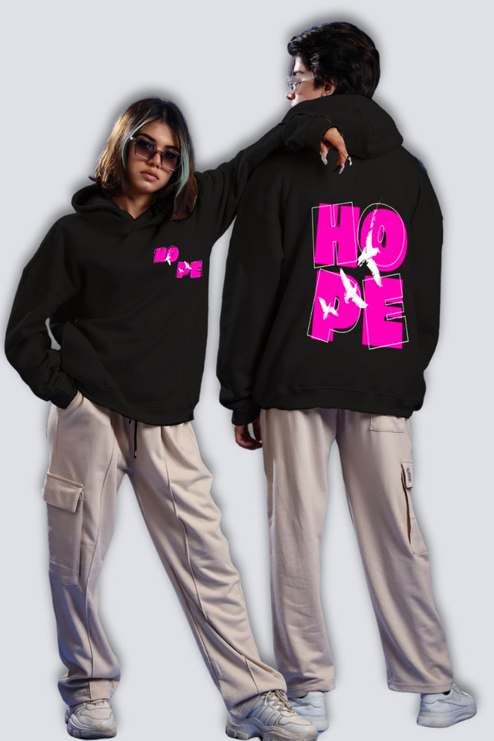 "Hope" Oversized Drop-Shoulder Couple Hoodies (Pack of 2)
