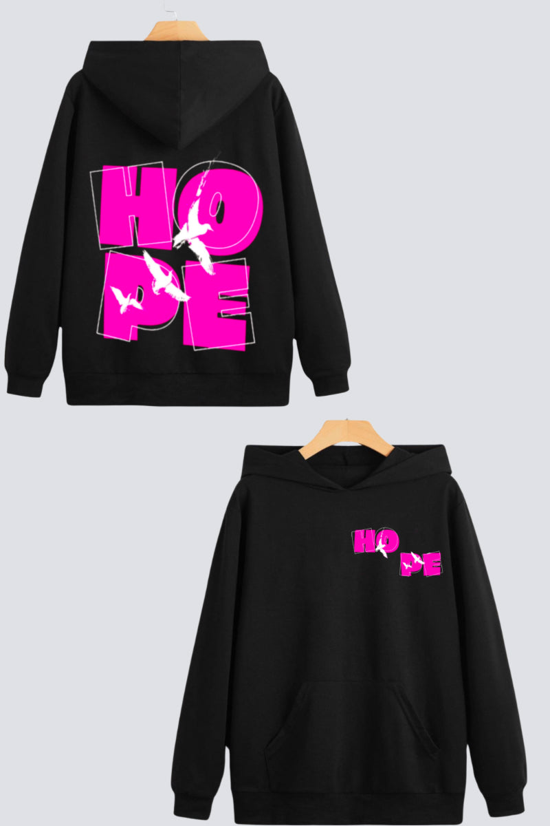 "Hope" Oversized Drop-Shoulder Couple Hoodies (Pack of 2)