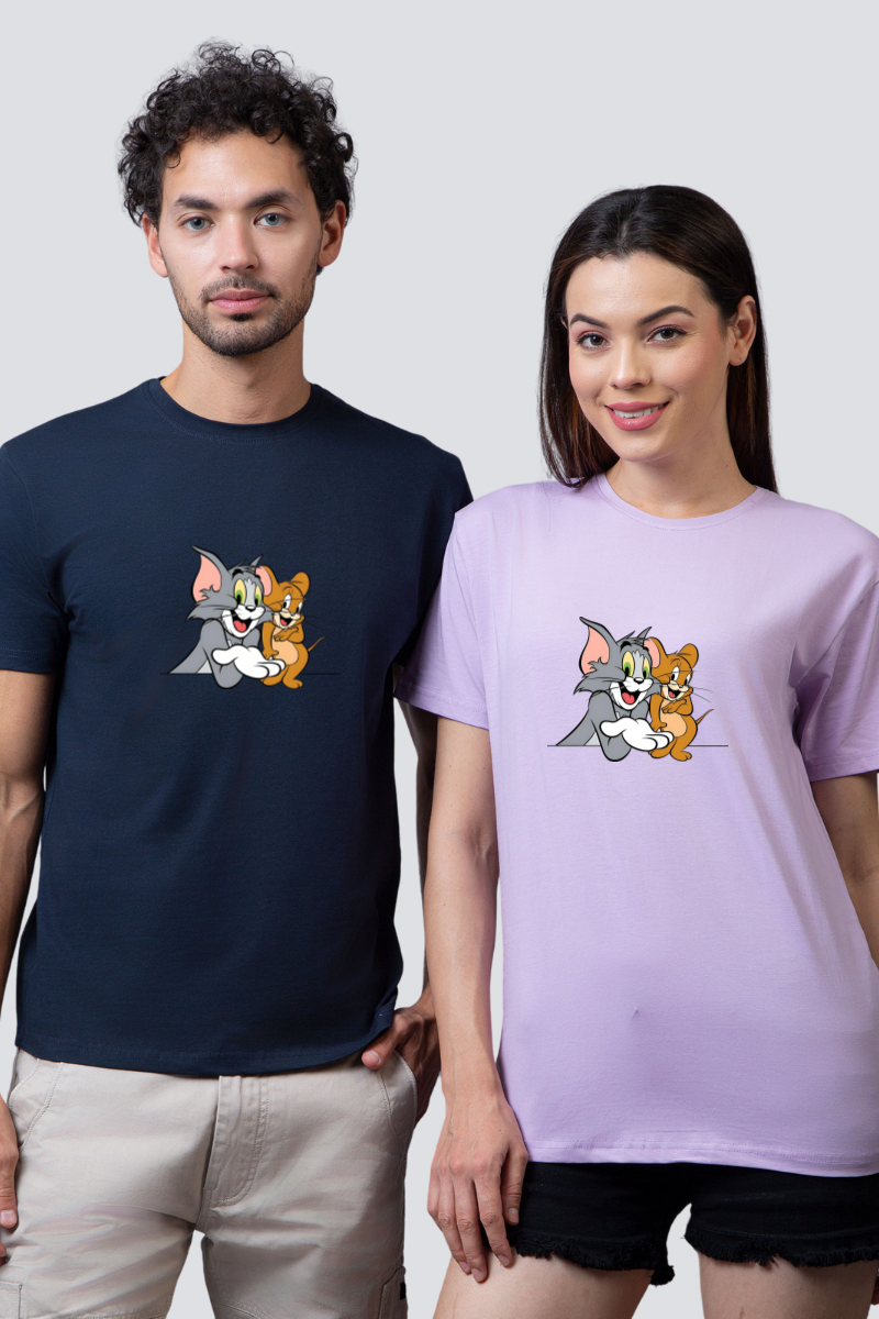 Chase & Embrace "Tom & Jerry" Couple Unisex Tees - Pack of 2