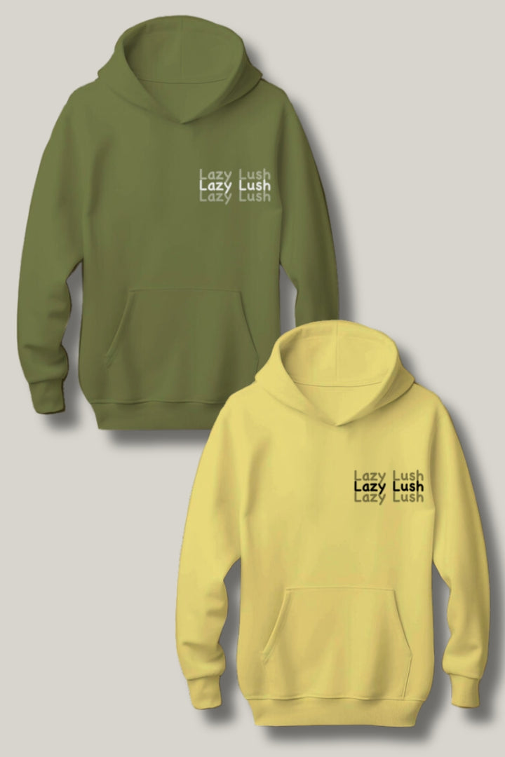Quirky Query Unisex Oversized Drop Shoulder Hoodies - Pack of 2