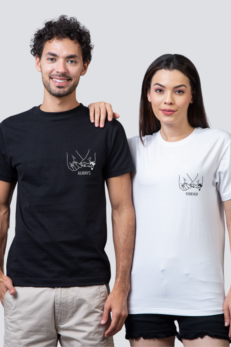 Always & Forever Couple Unisex Tees - Pack of 2