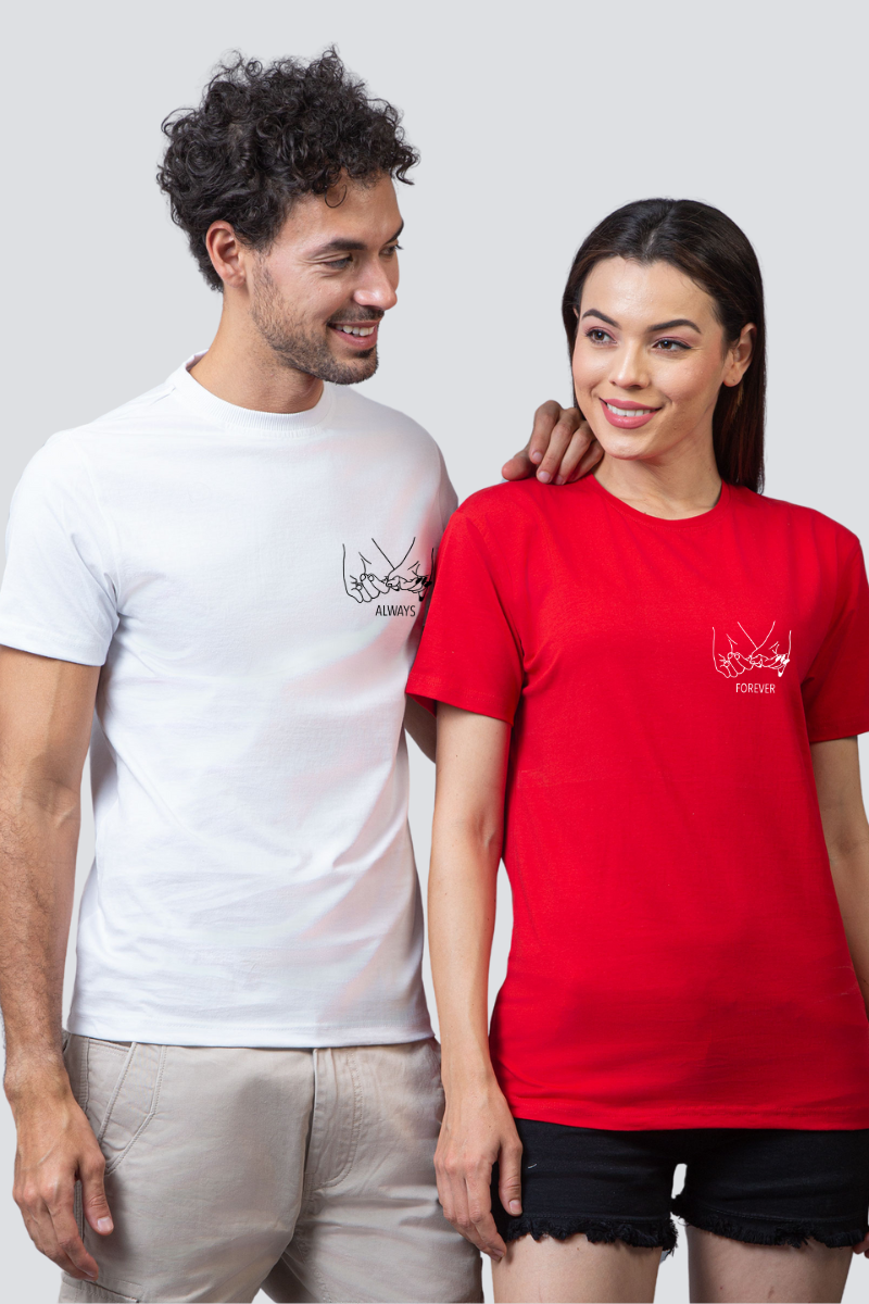 Always & Forever Couple Unisex Tees - Pack of 2