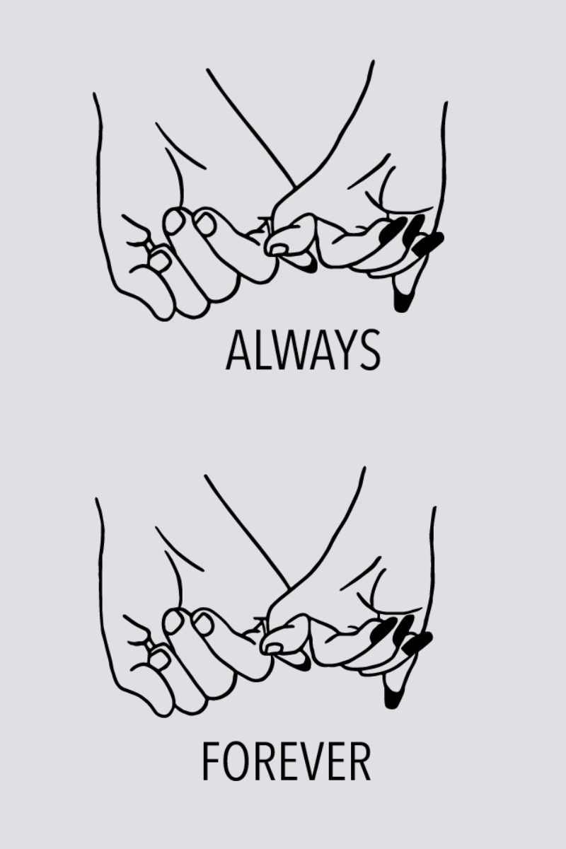 Always & Forever Couple Unisex Tees - Pack of 2