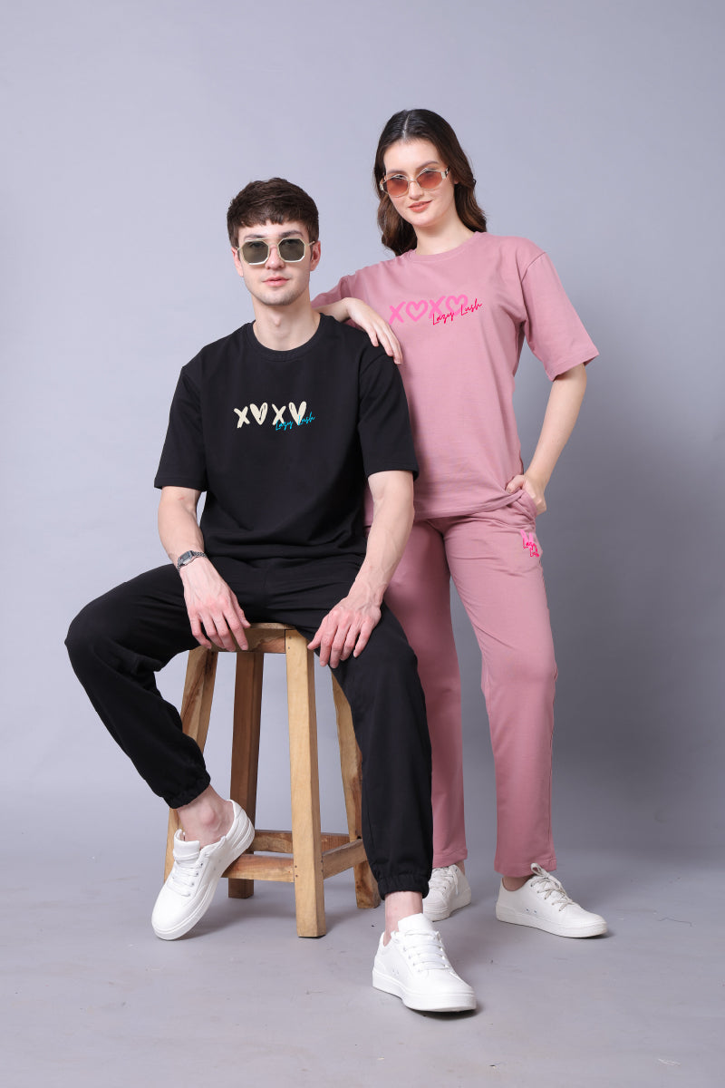 Xoxo It's Not Me Couple Co-Ord Set With Joggers (Pack of 2)