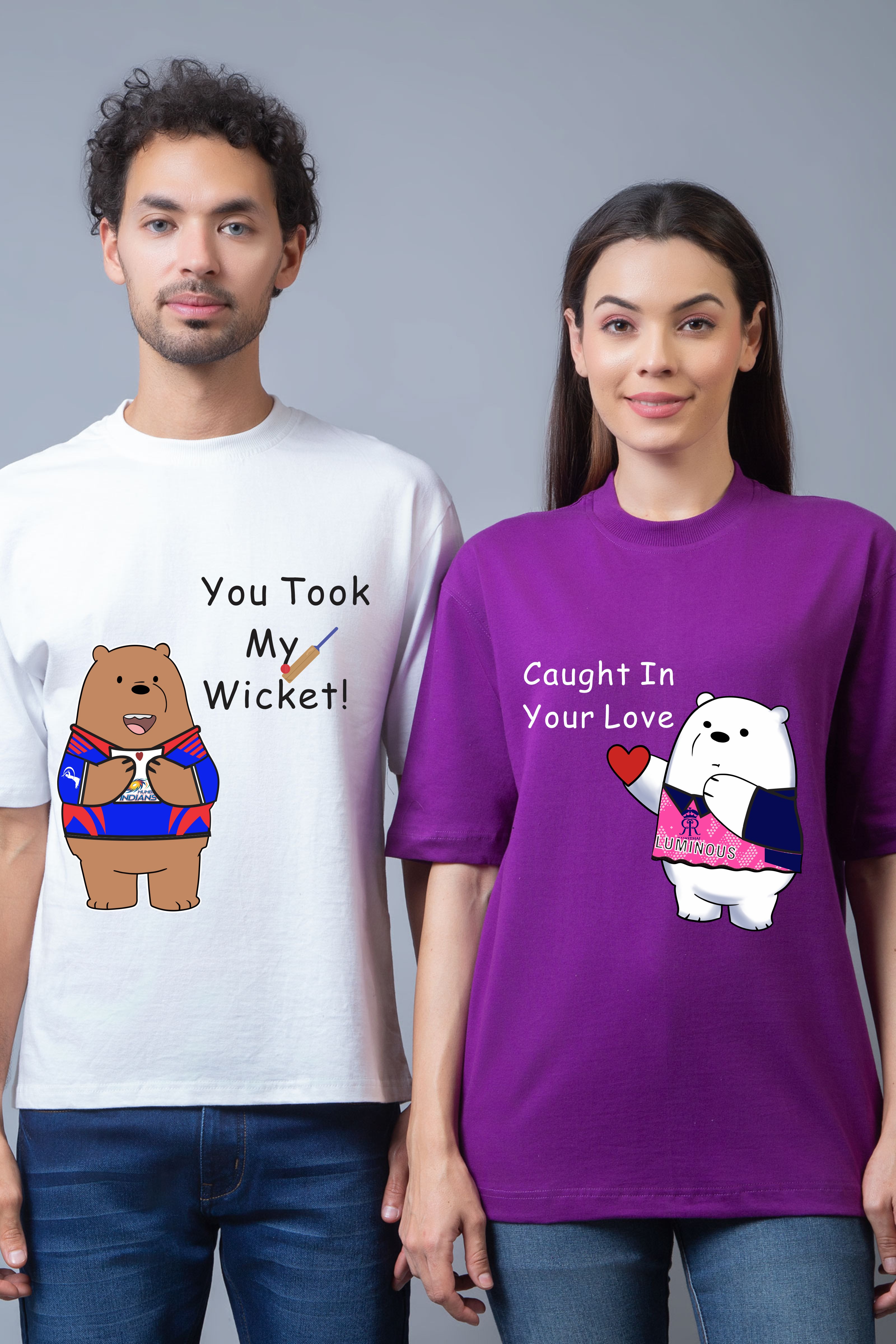 MI x RR Love Match Oversized Couple Tees - Pack of 2
