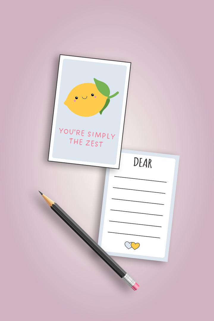 You're simply the zest Greeting card - Lazy Lush