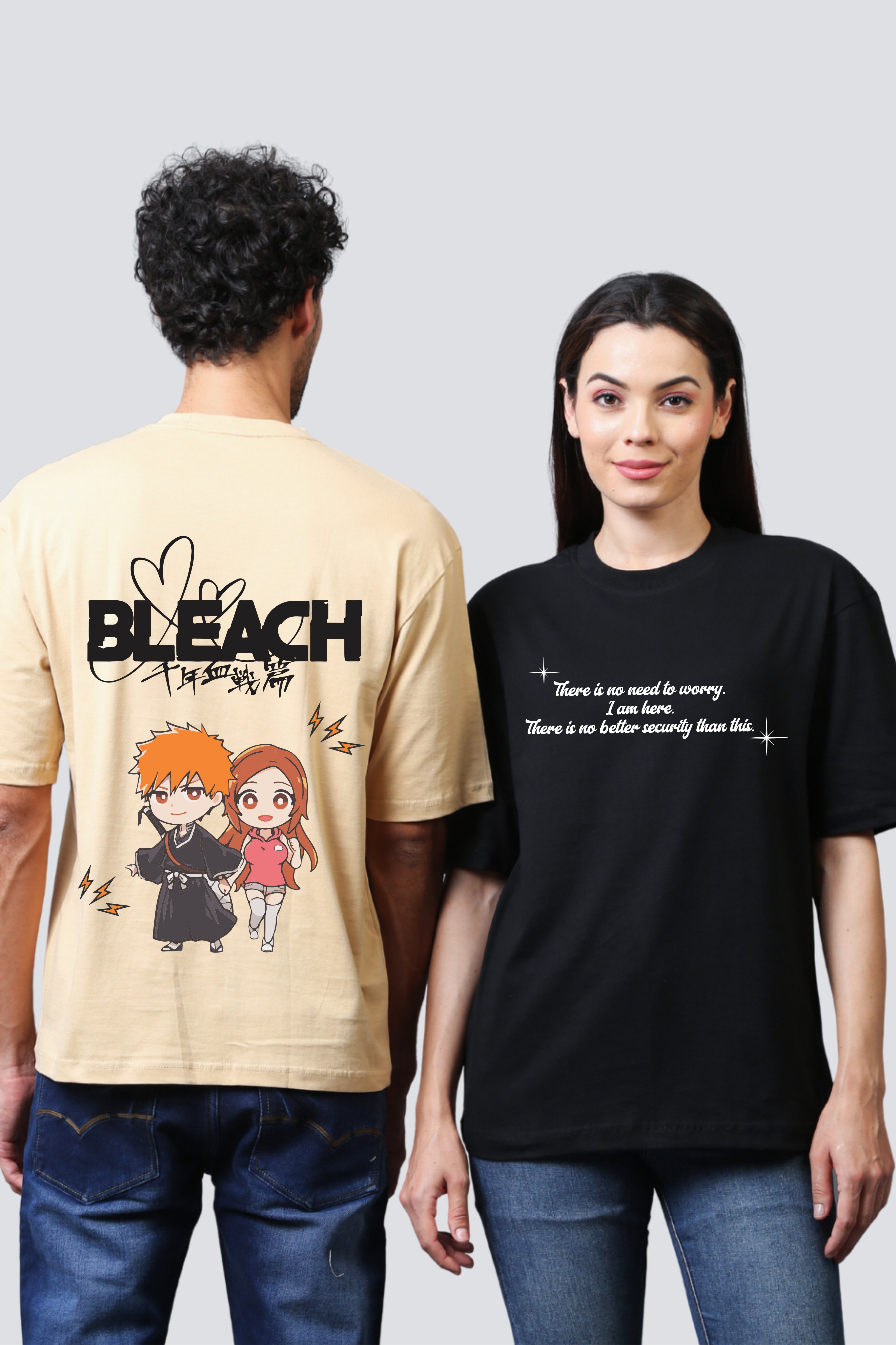 Bleach Edition Oversized Couple Tees - Pack of 2