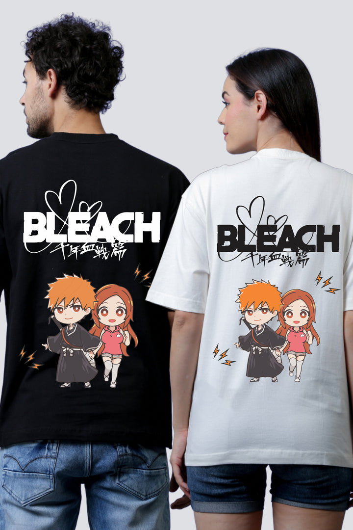 Bleach Edition Oversized Couple Tees - Pack of 2