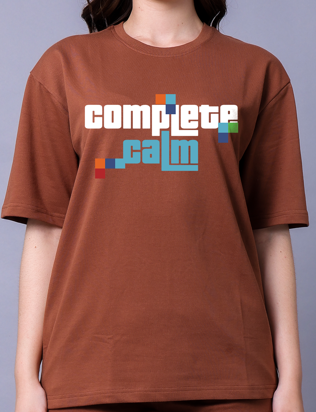 Complete Calm Women Co-Ord Set - Oversized Tee With Jogger