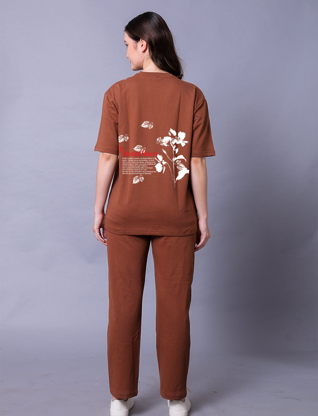 Rooted Hearts Women Co-Ord Set With Joggers