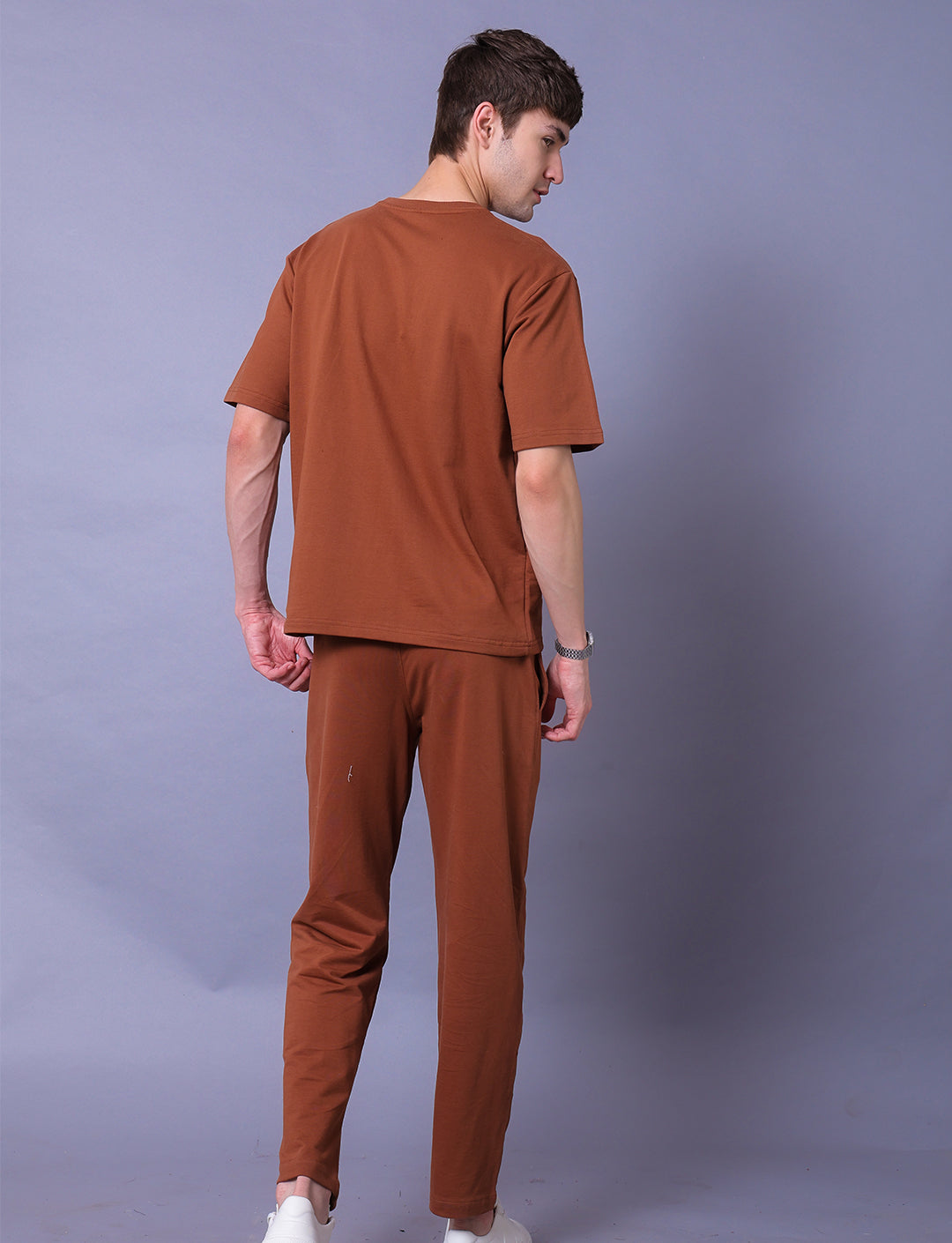 Progress Over Perfection Men Co-Ord Set - Oversized Tee With Jogger