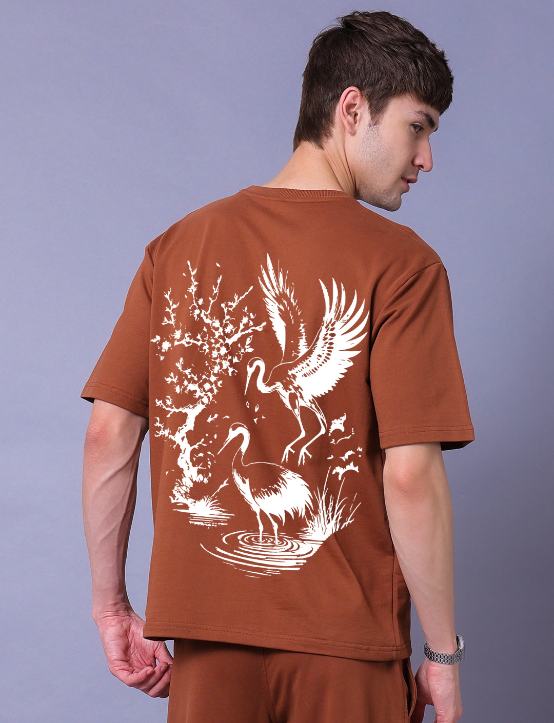 Crane Men Co-Ord Set - Oversized Tee With Jogger