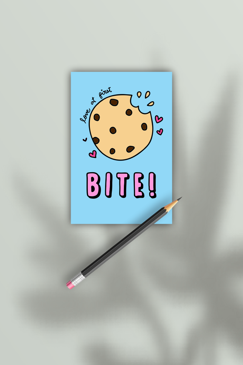Bite Greeting Card - Lazy Lush