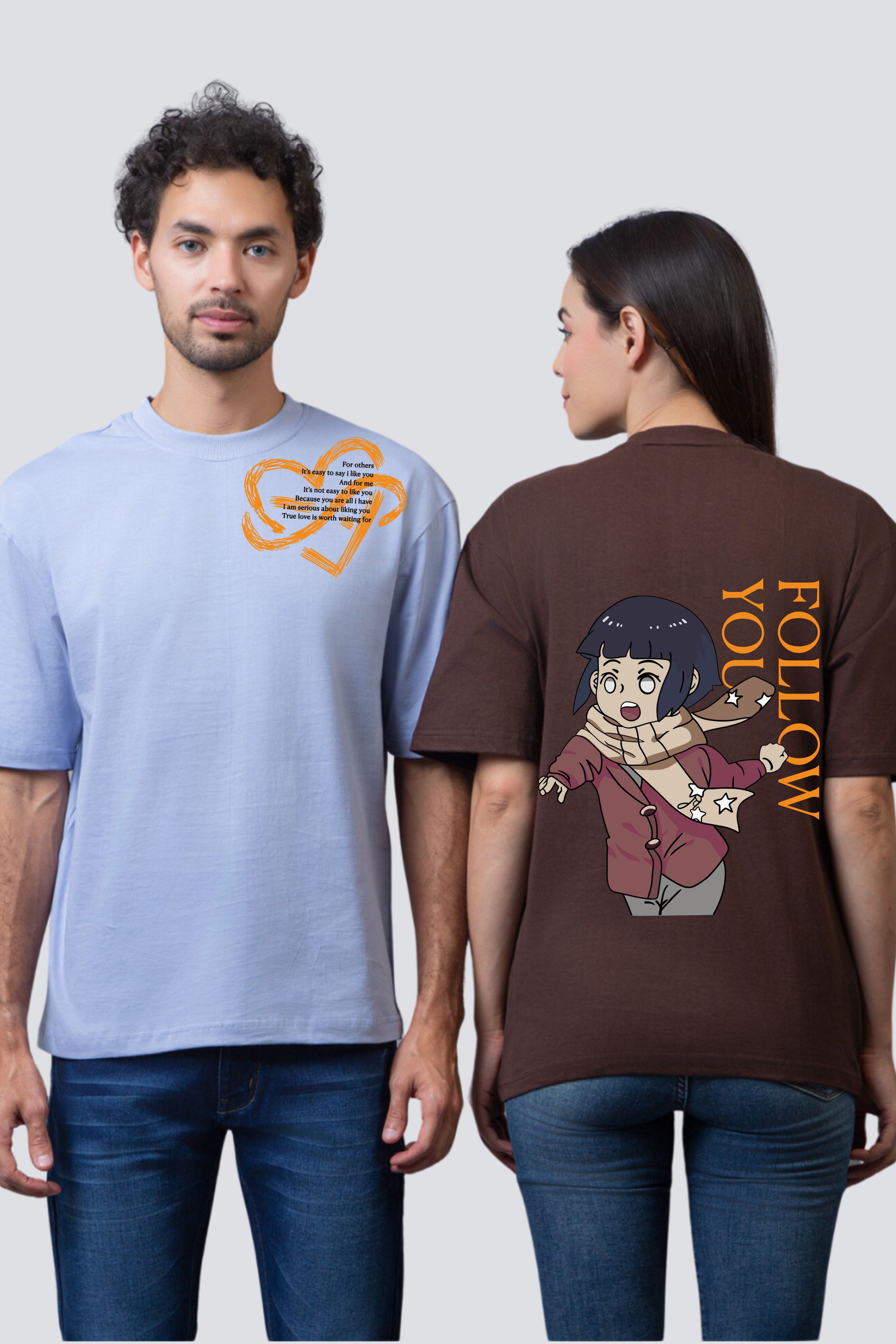 Chase Your Ninja Dreams Oversized Couple Tees - Pack of 2