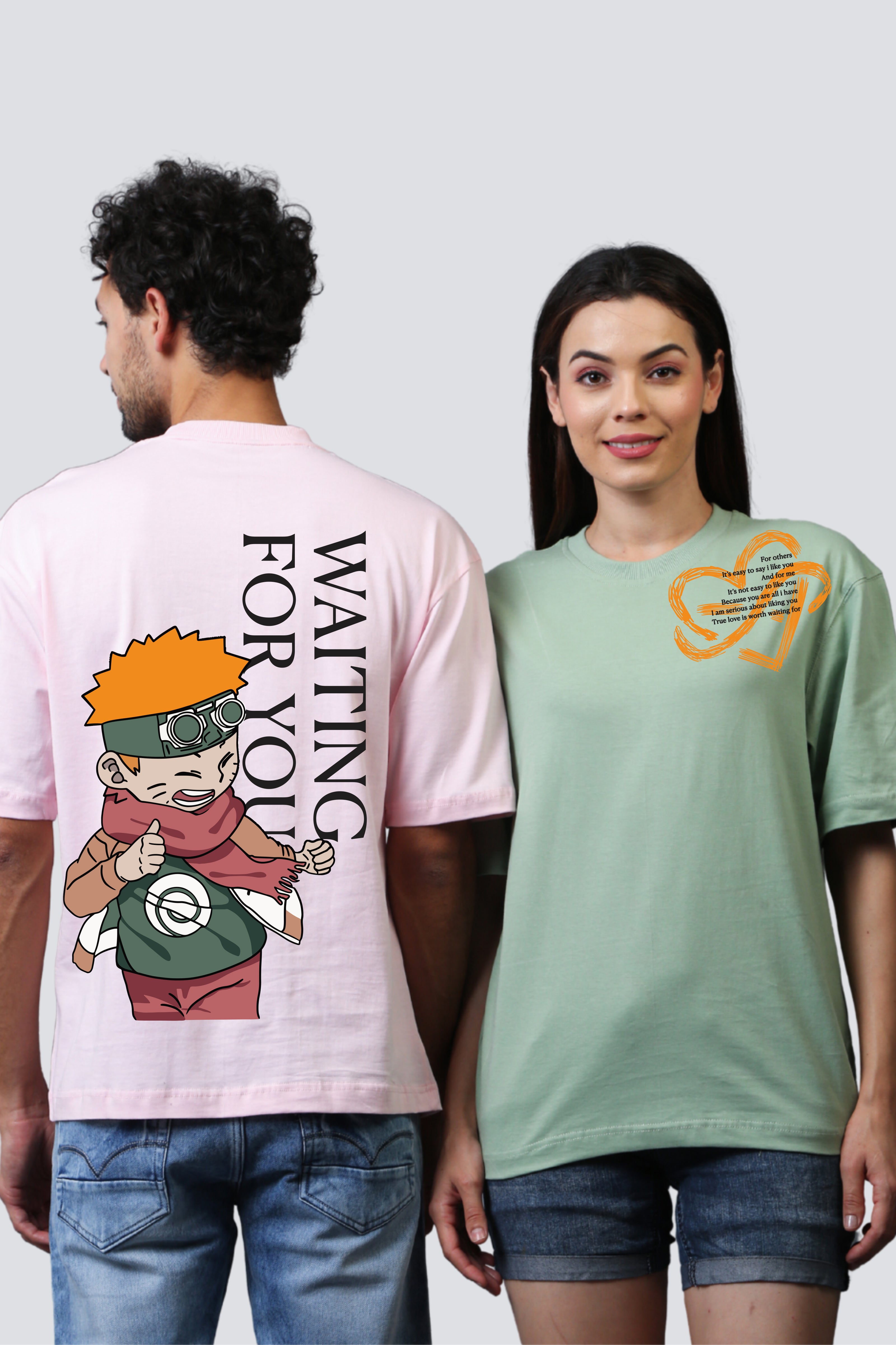 Chase Your Ninja Dreams Oversized Couple Tees - Pack of 2