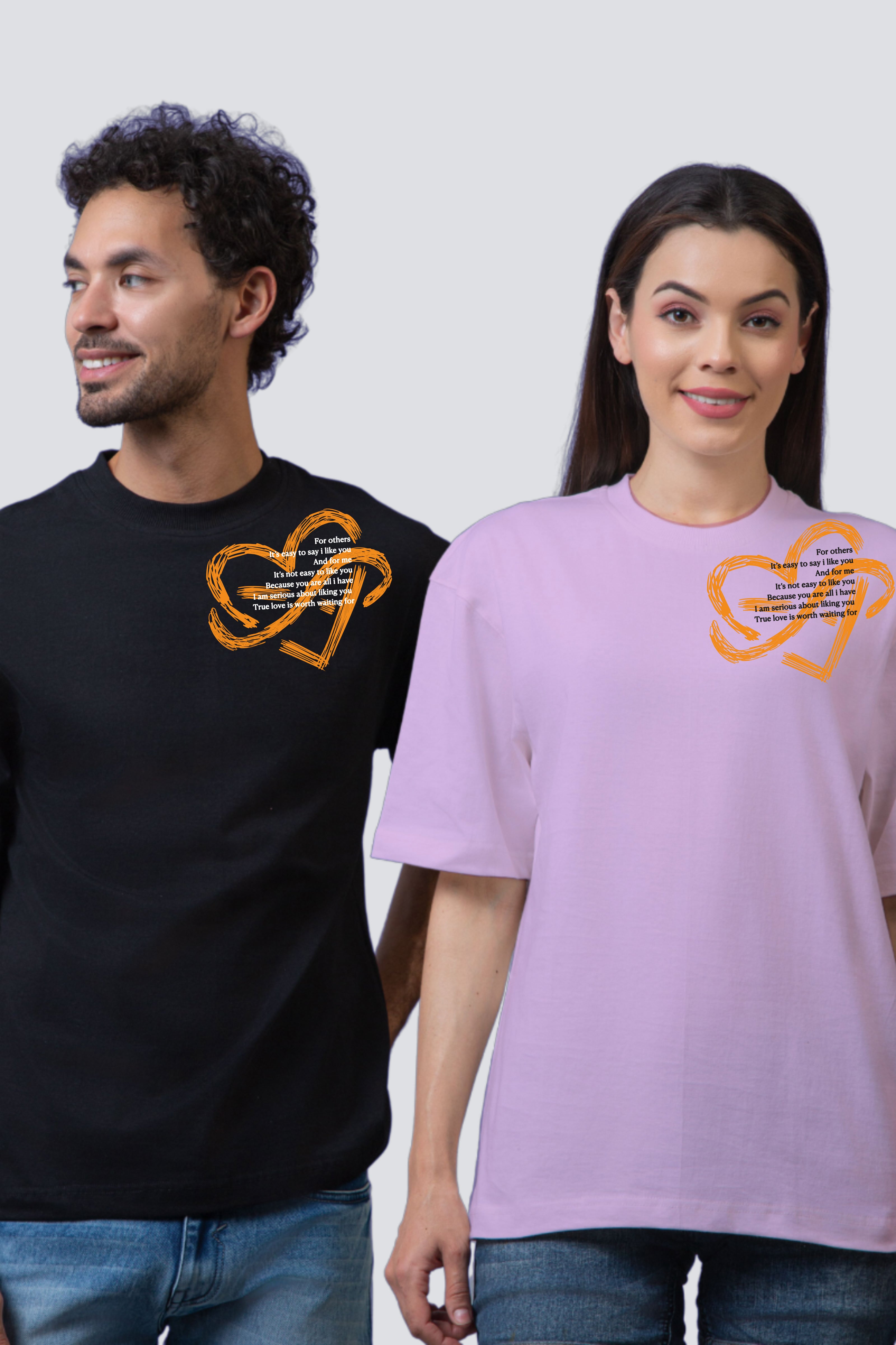 Chase Your Ninja Dreams Oversized Couple Tees - Pack of 2